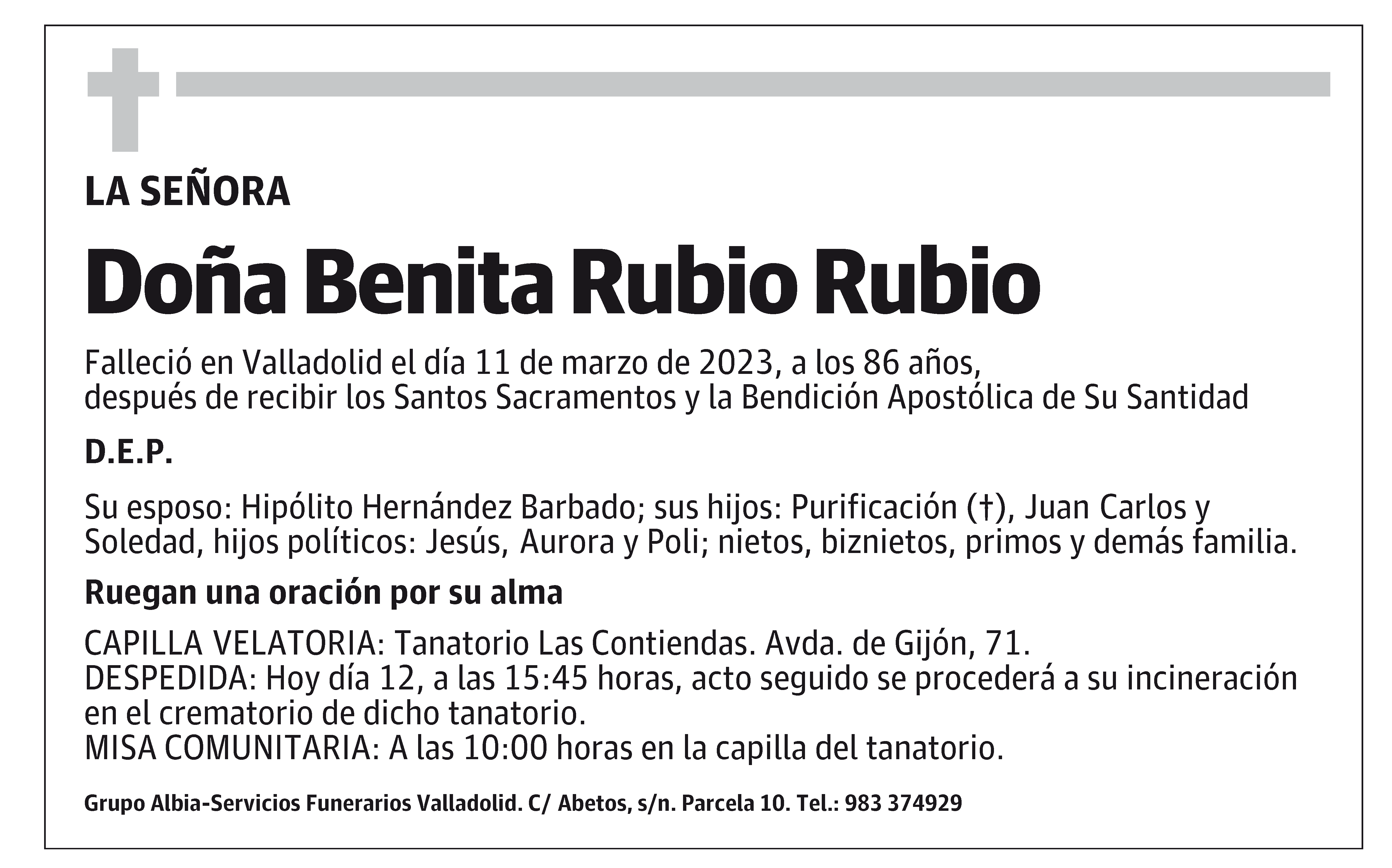 Benita Rubio Rubio