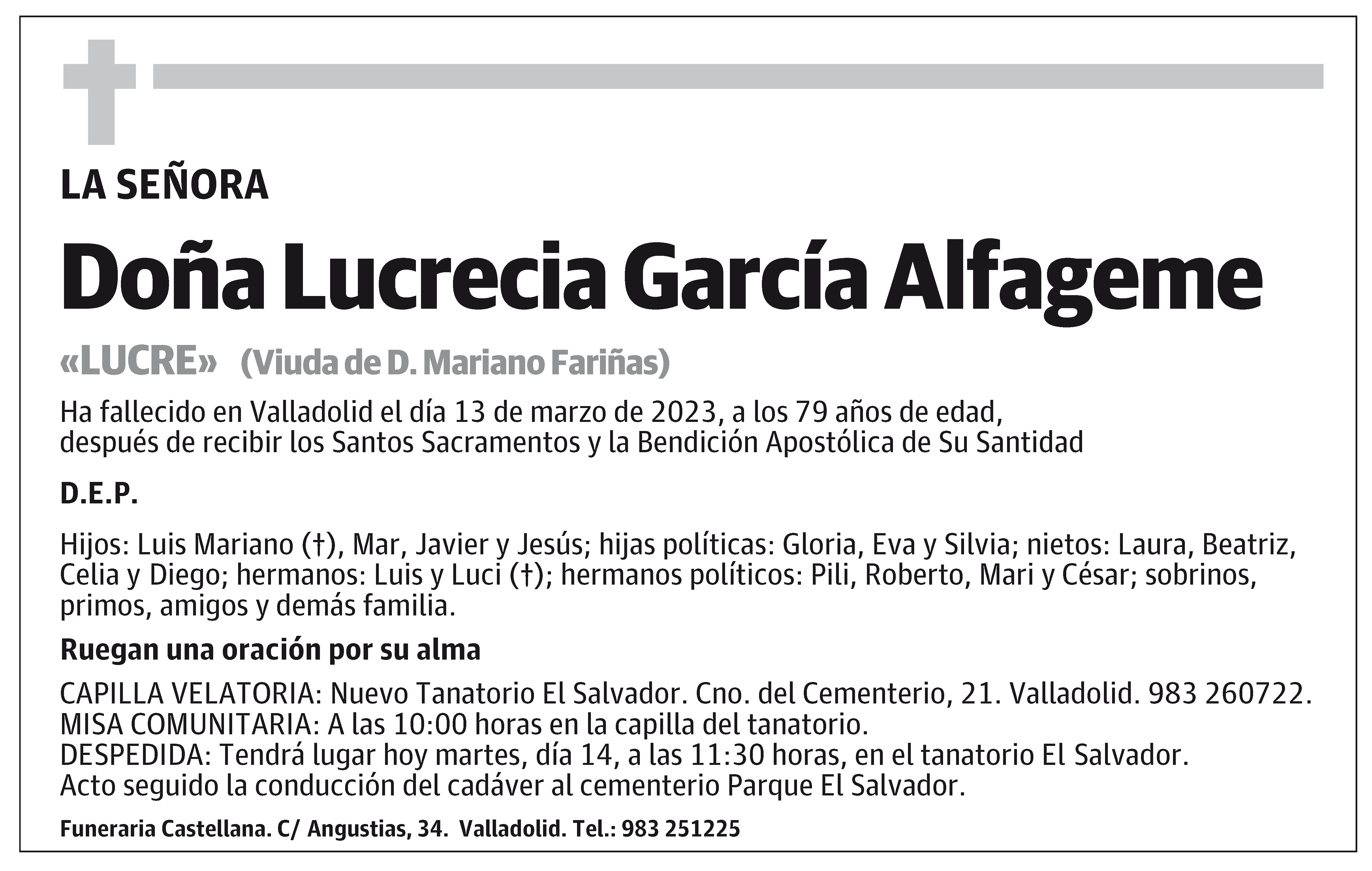 Lucrecia García Alfageme