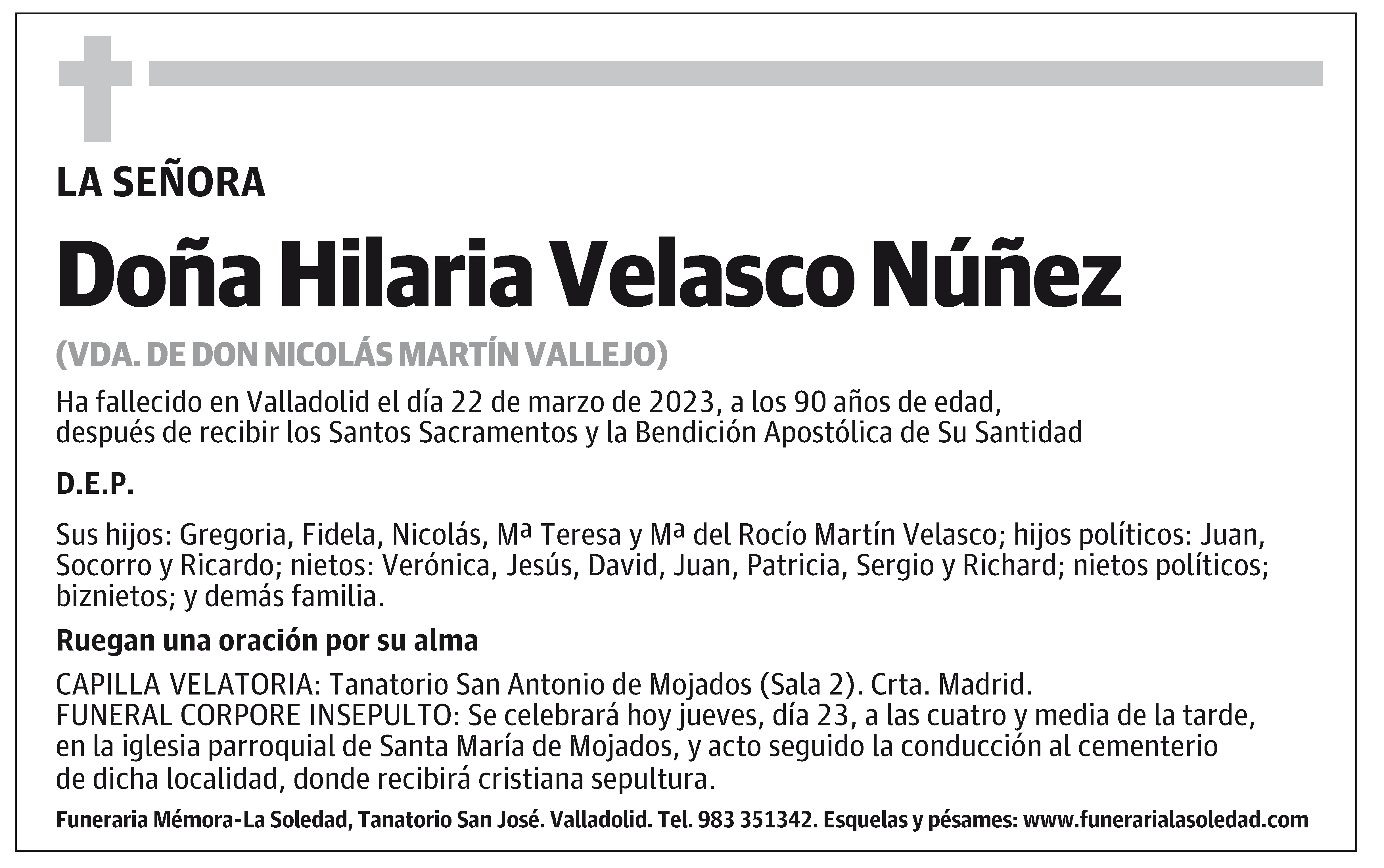 Hilaria Velasco Núñez