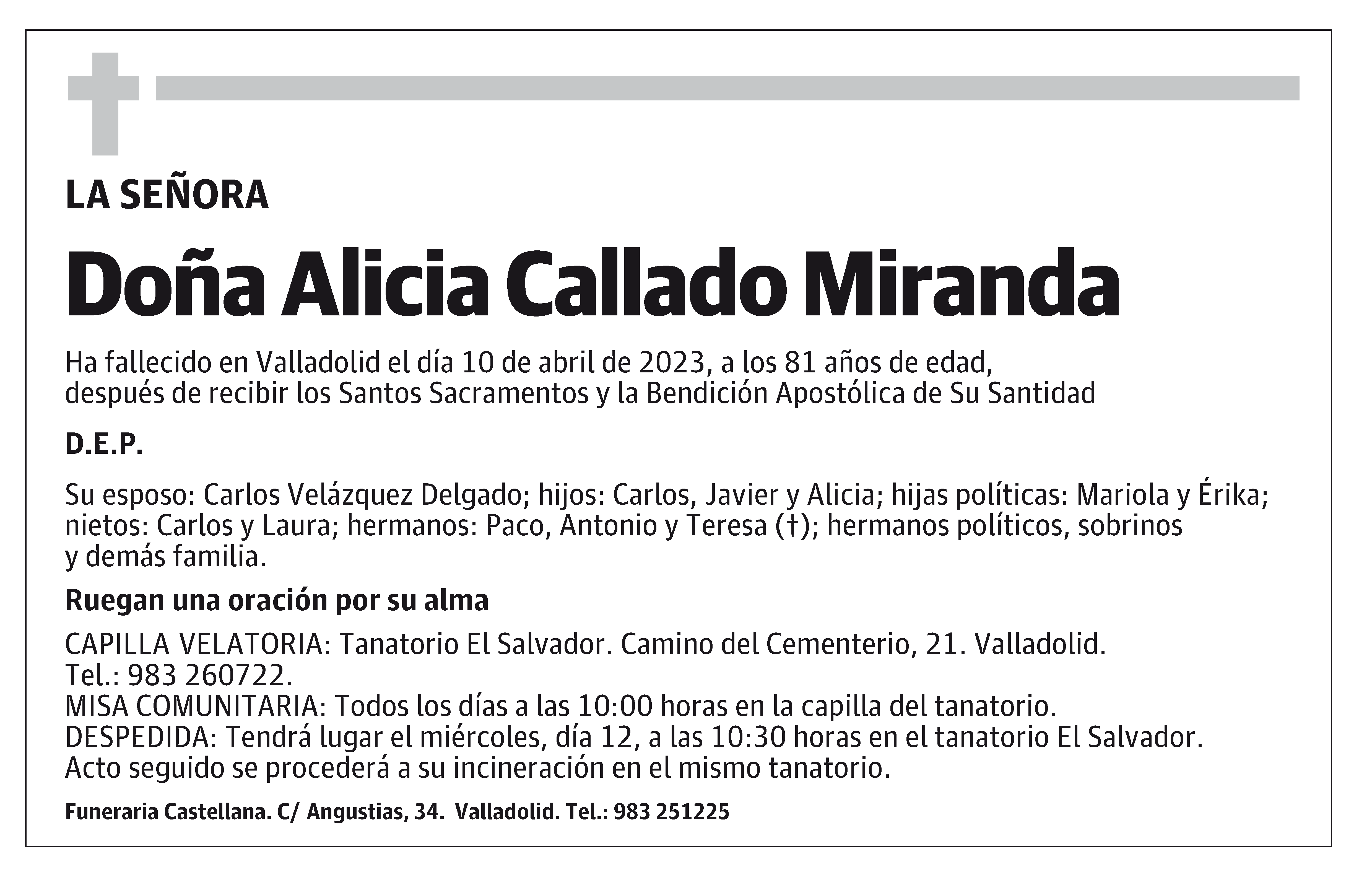 Alicia Callado Miranda