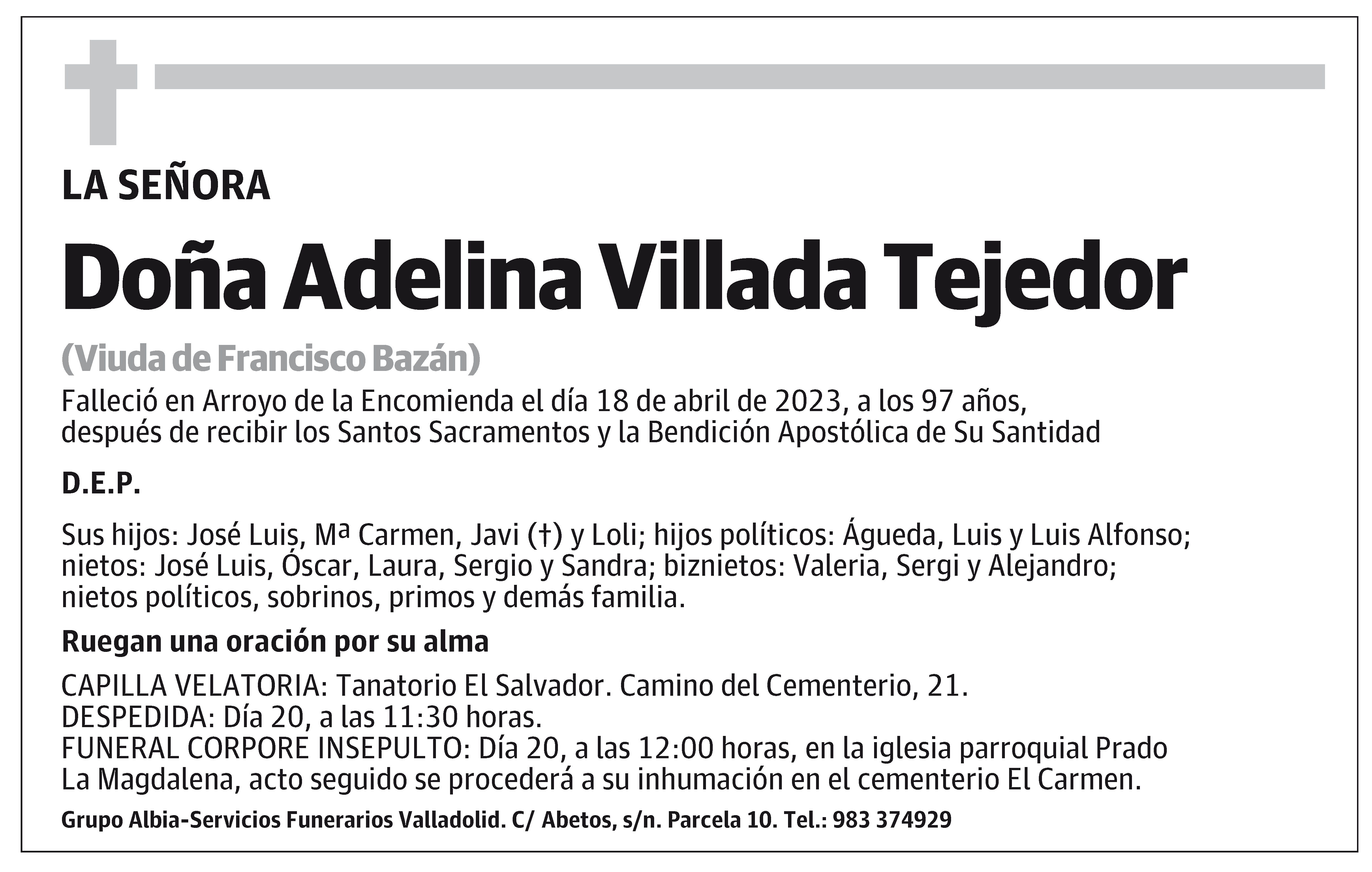 Adelina Villada Tejedor