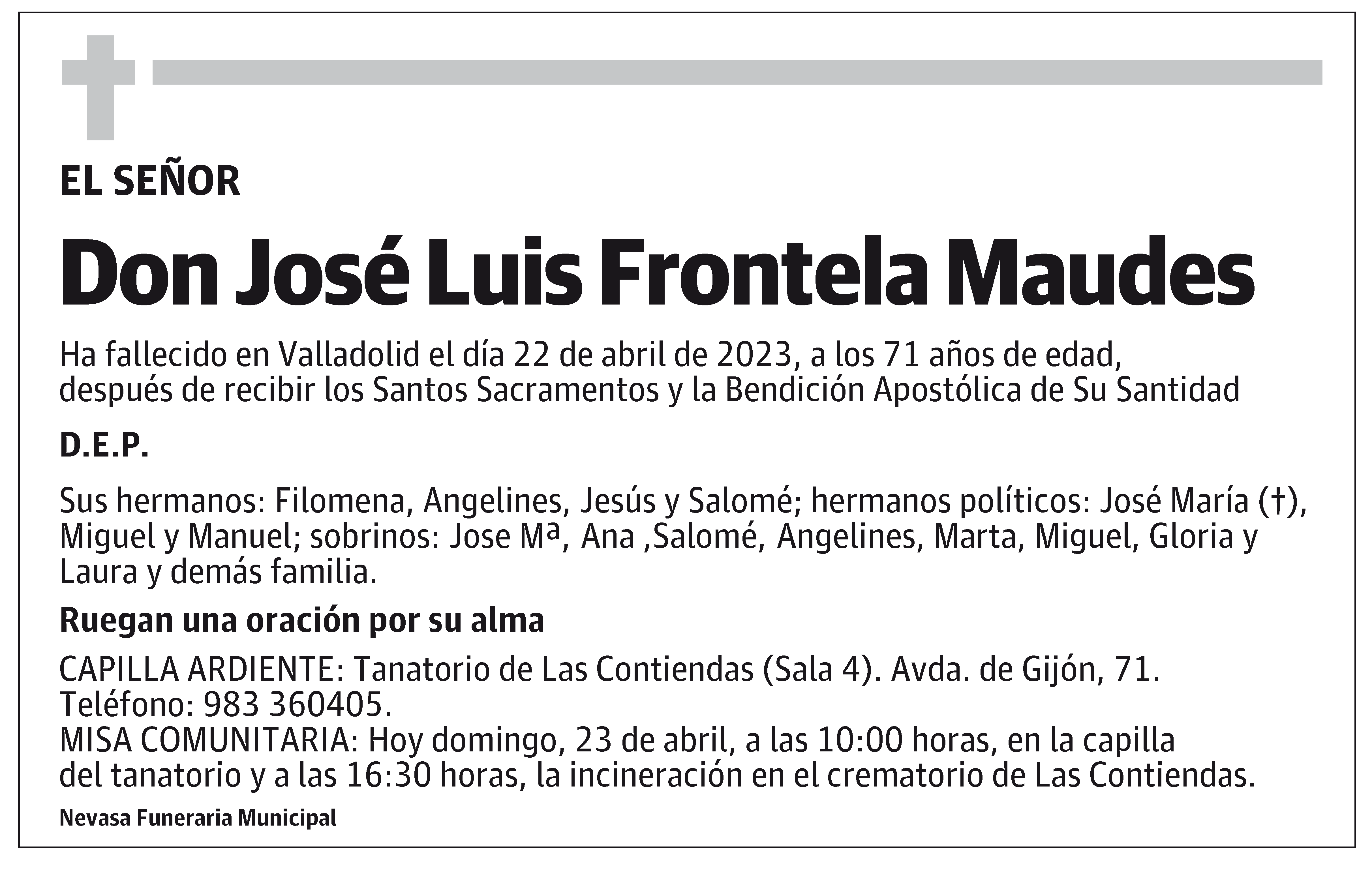José Luis Frontela Maudes