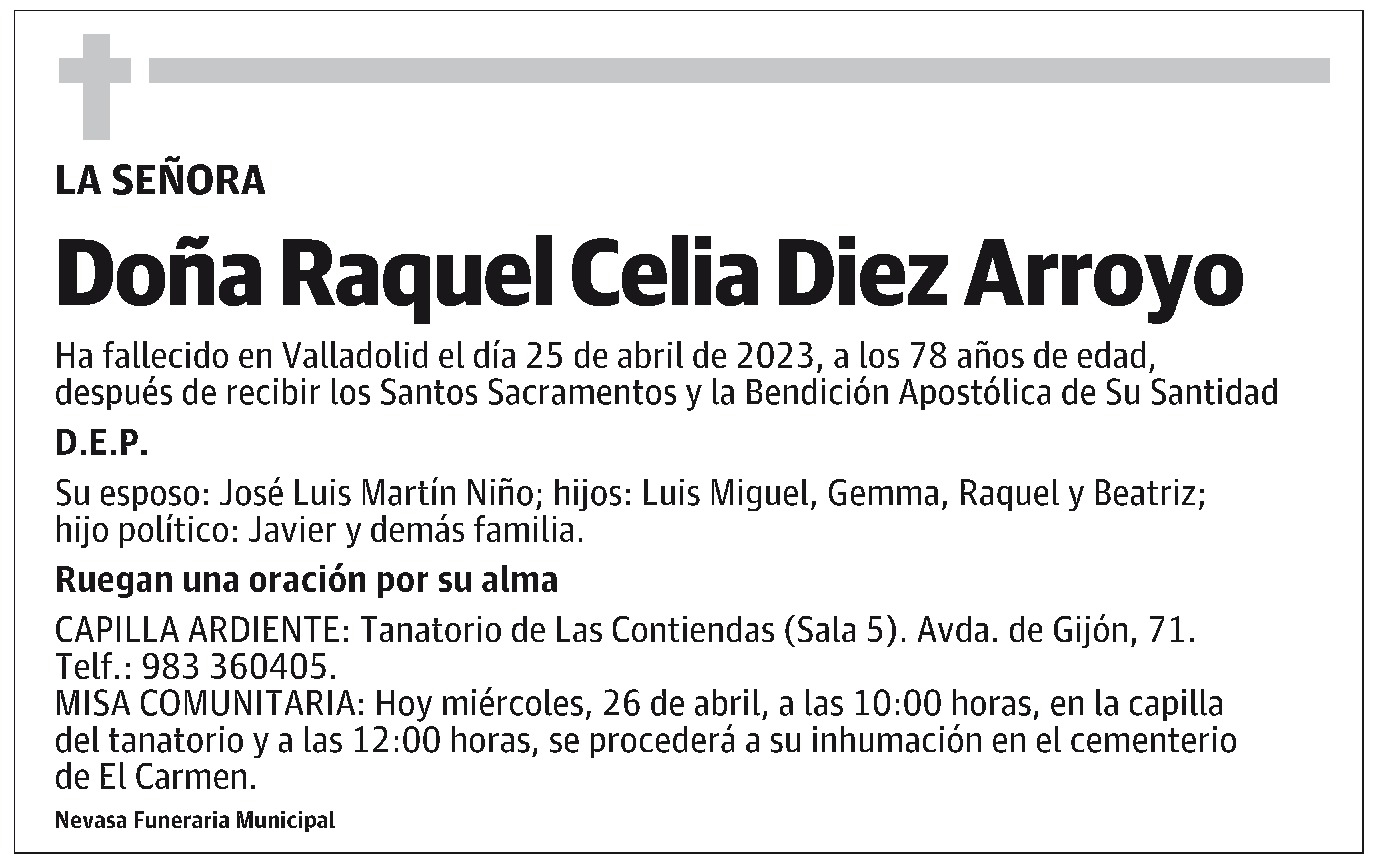 Raquel Celia Diez Arroyo