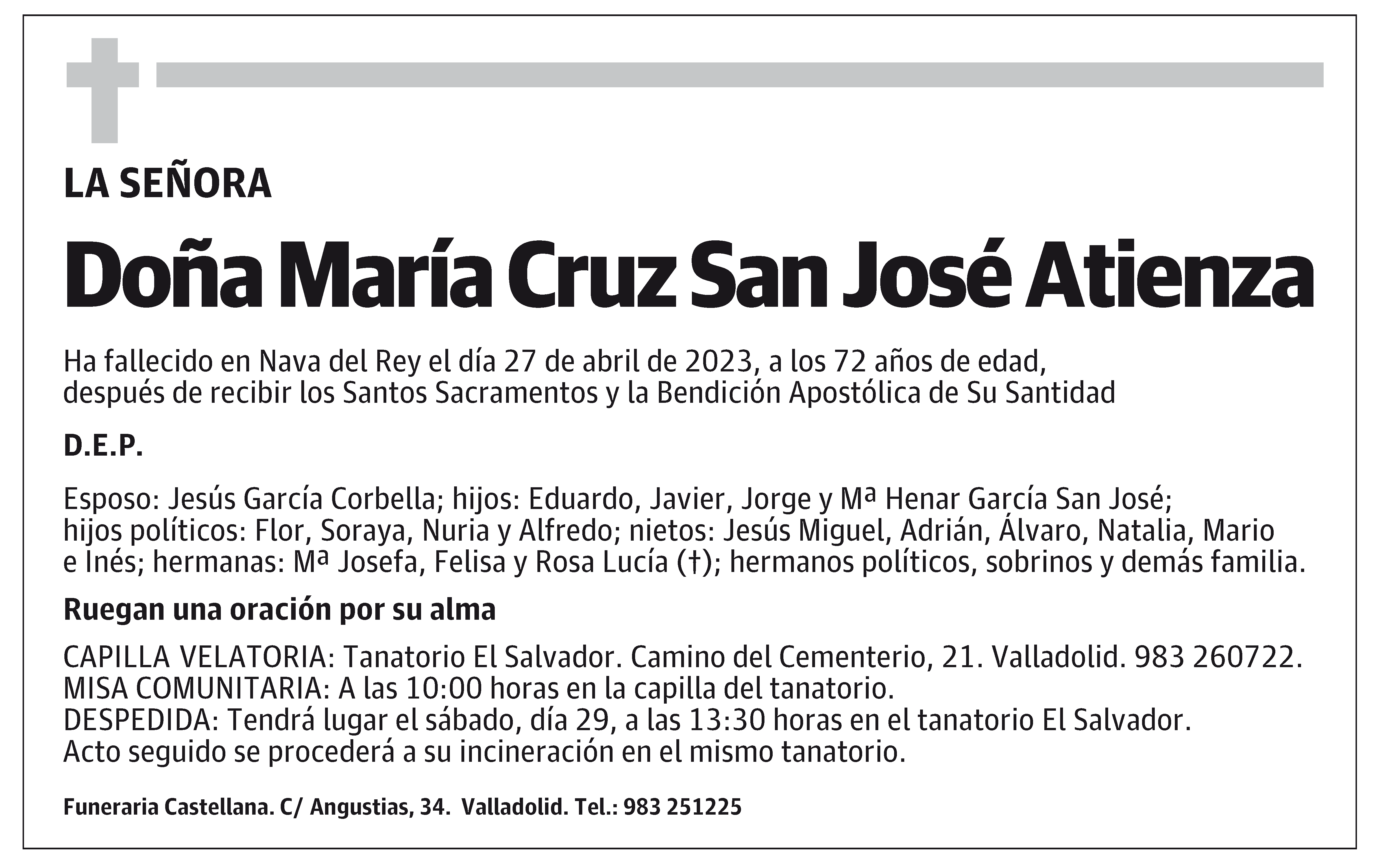 María Cruz San José Atienza