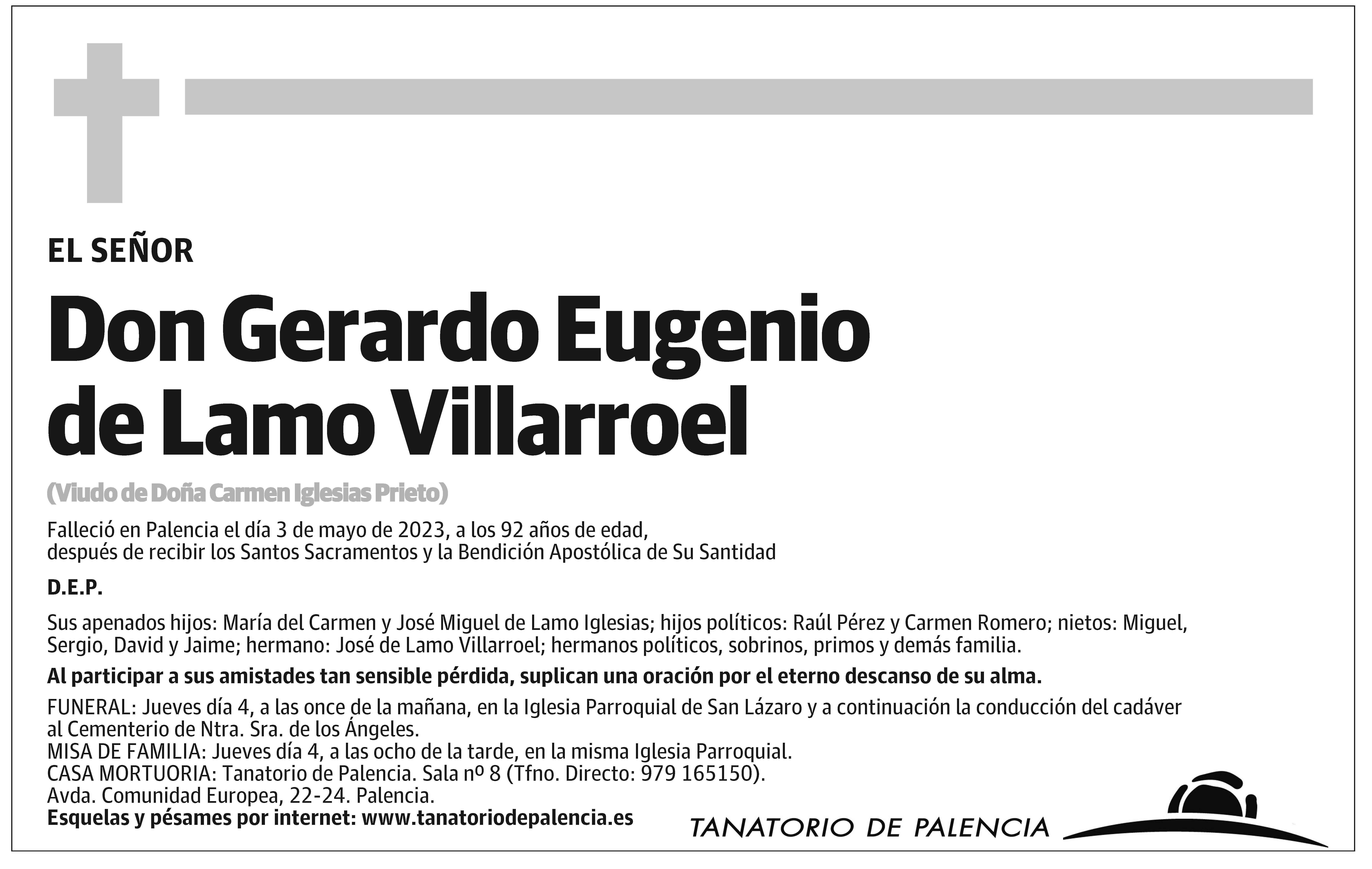 Gerardo Eugenio de Lamo Villarroel