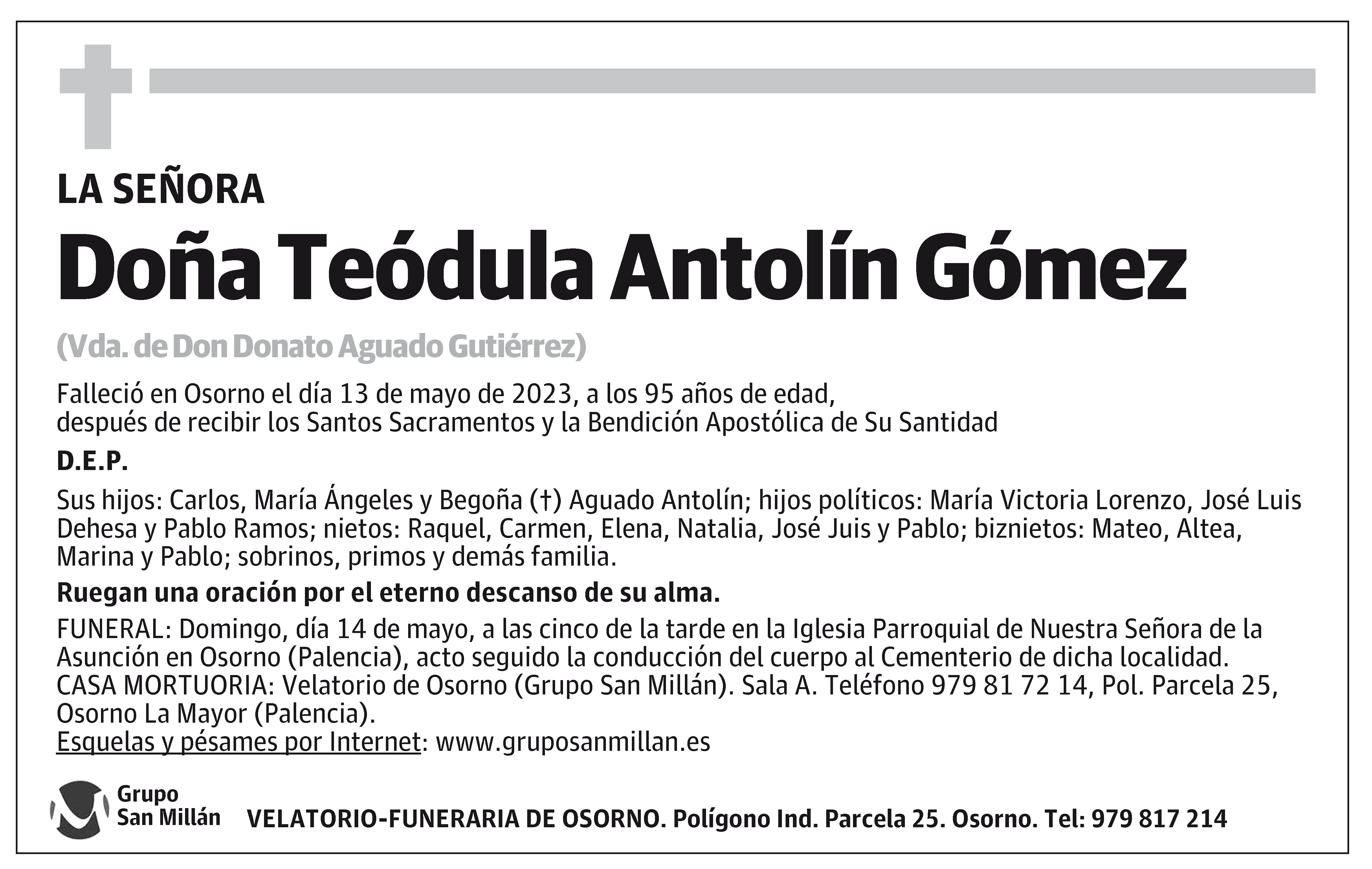 Teódula Antolín Gómez
