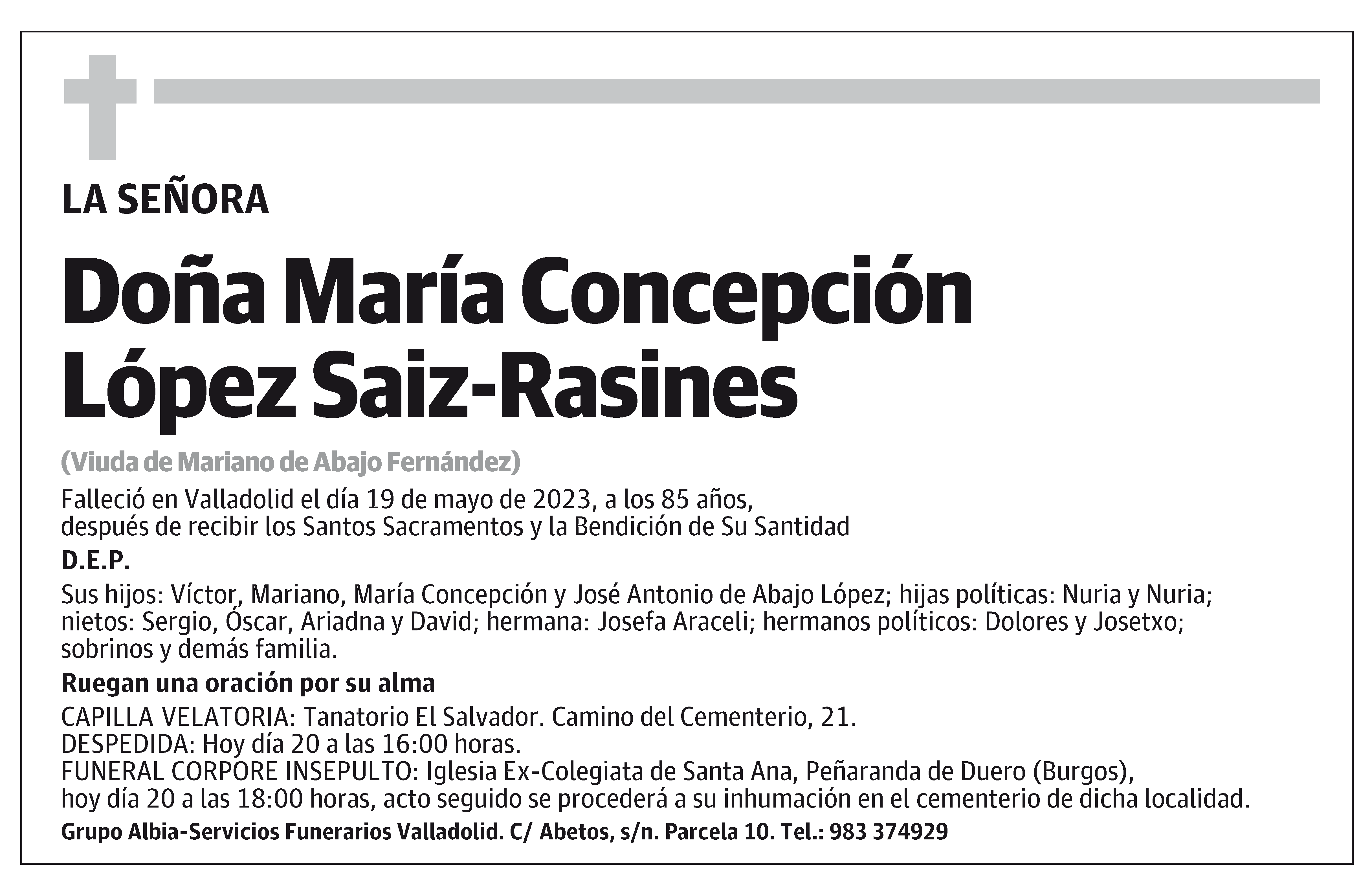 María Concepción López Saiz-Rasines