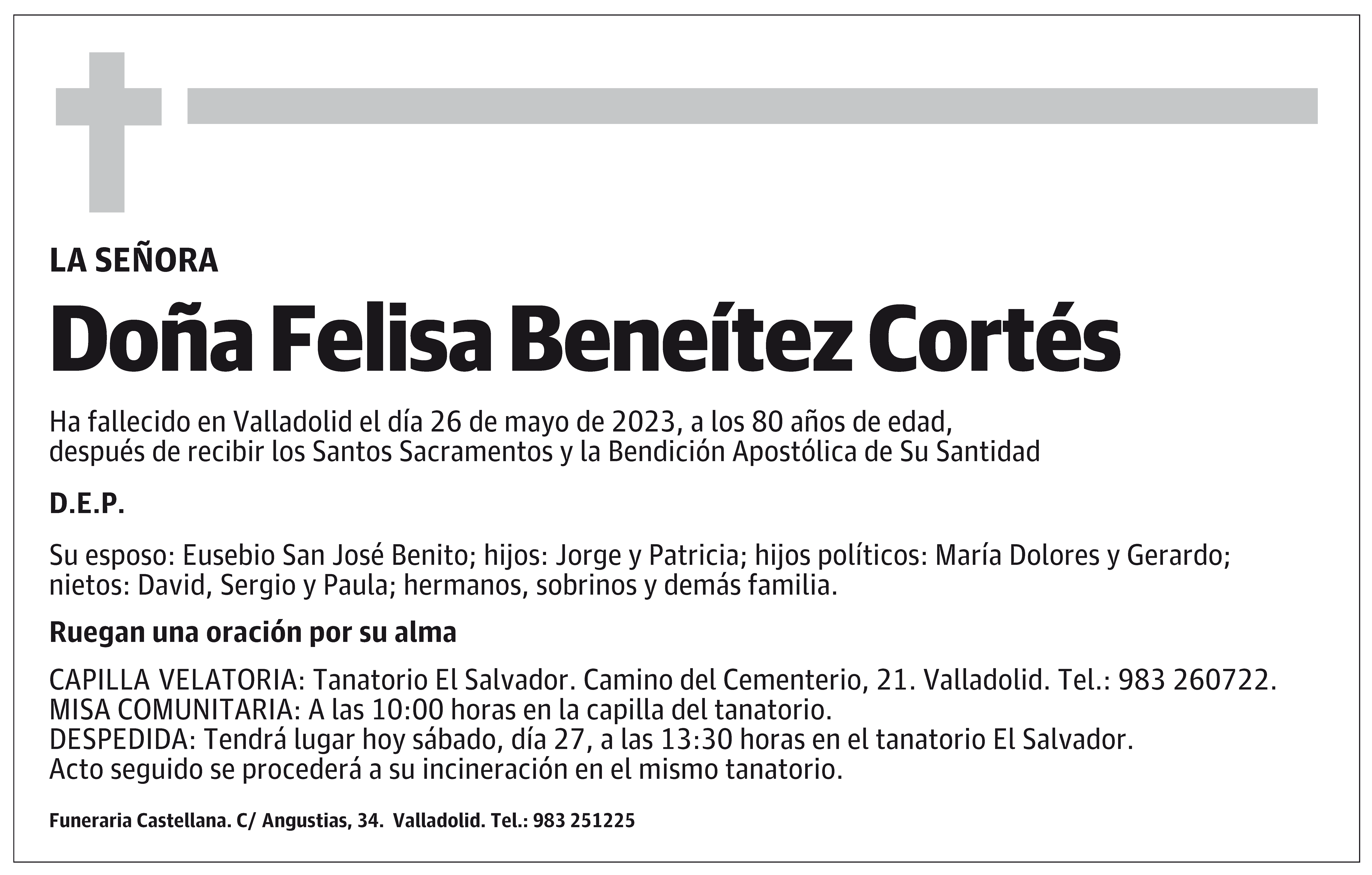 Felisa Beneítez Cortés
