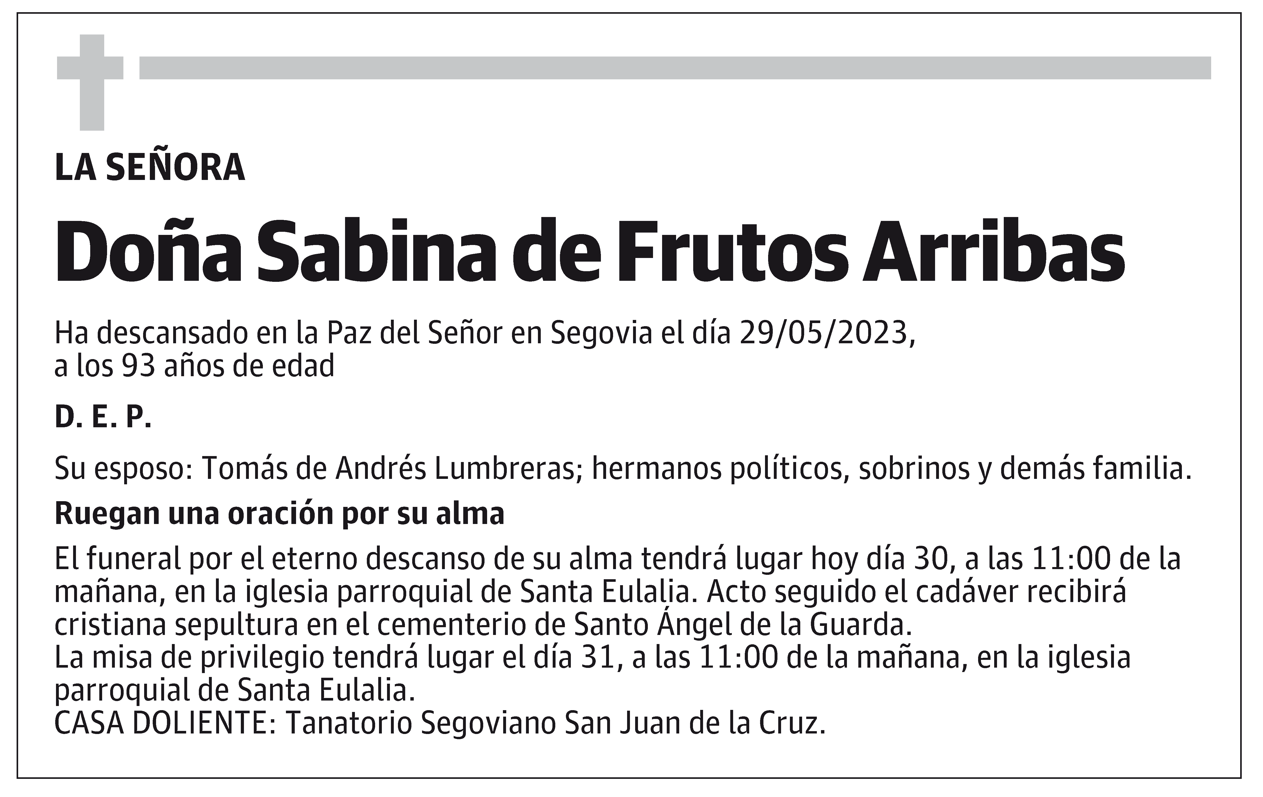 Sabina de Frutos Arribas