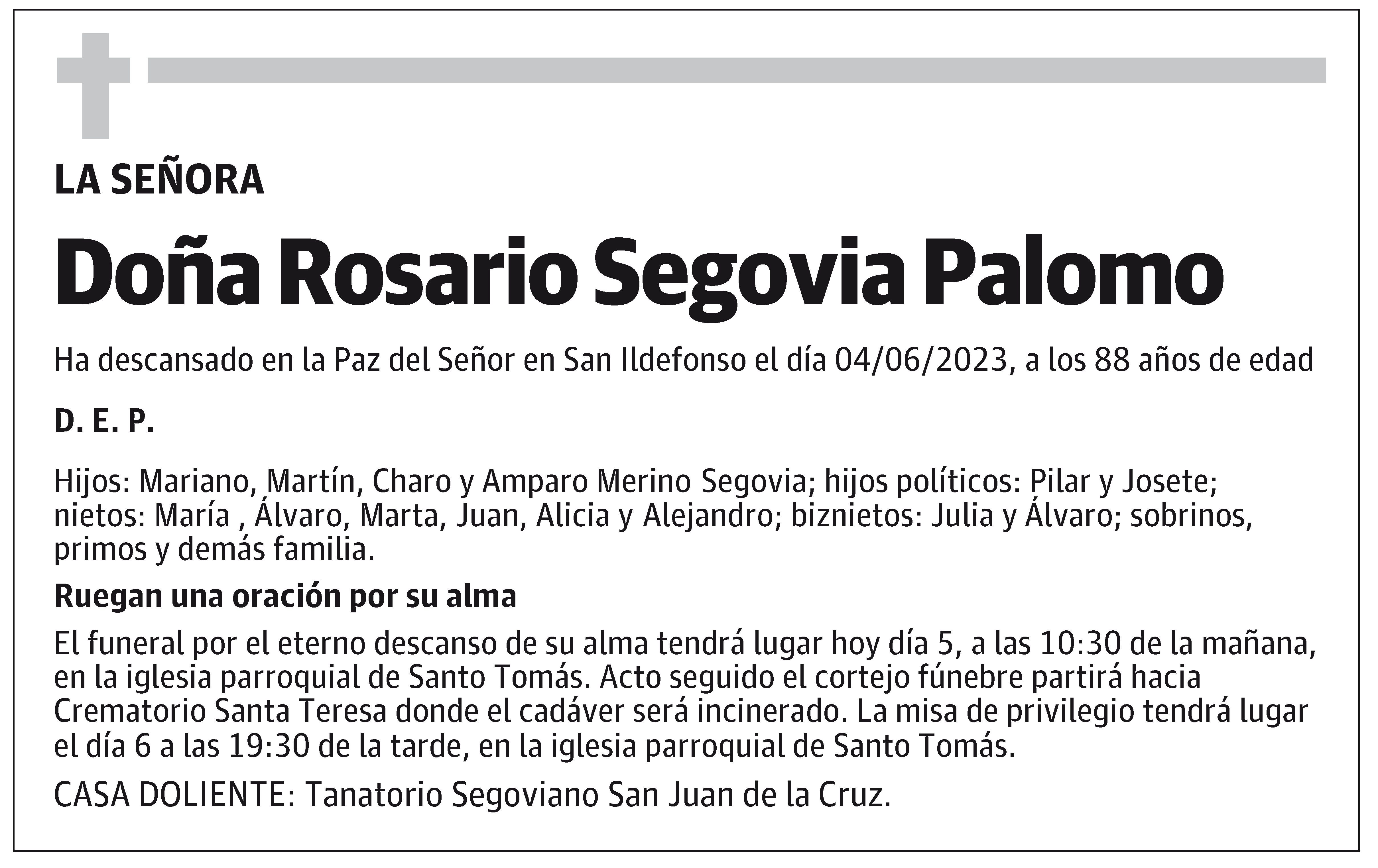 Rosario Segovia Palomo