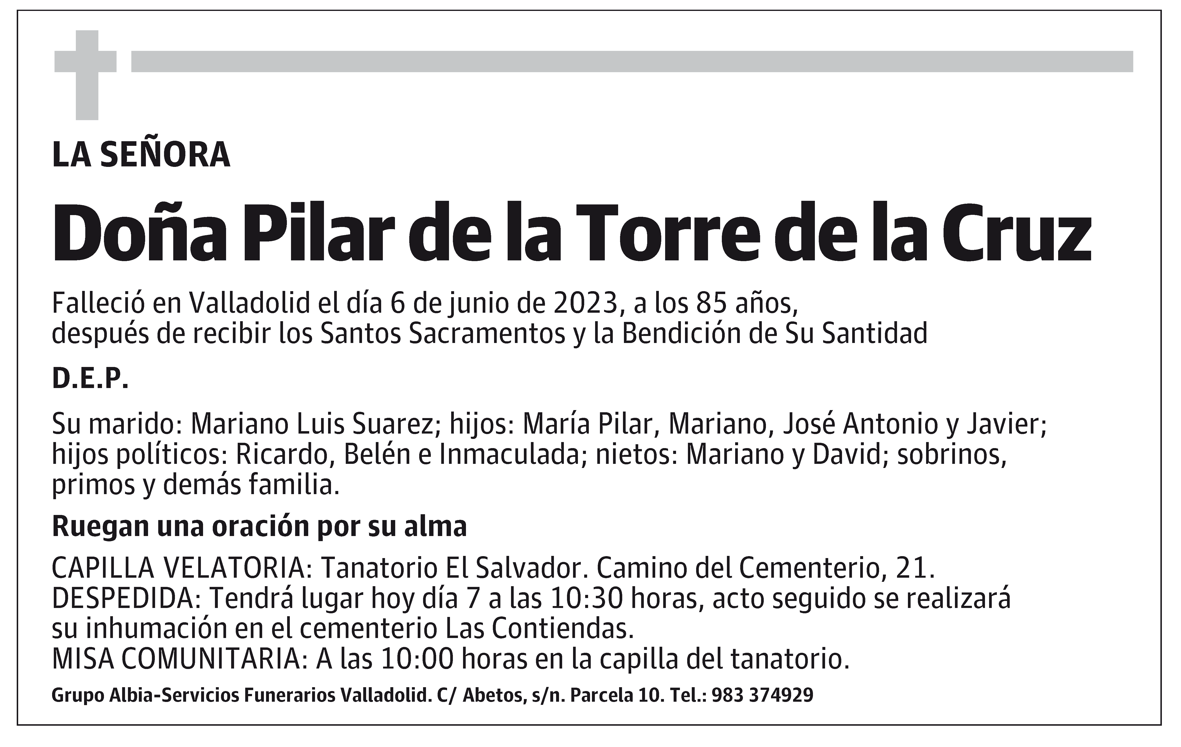 Pilar de la Torre de la Cruz