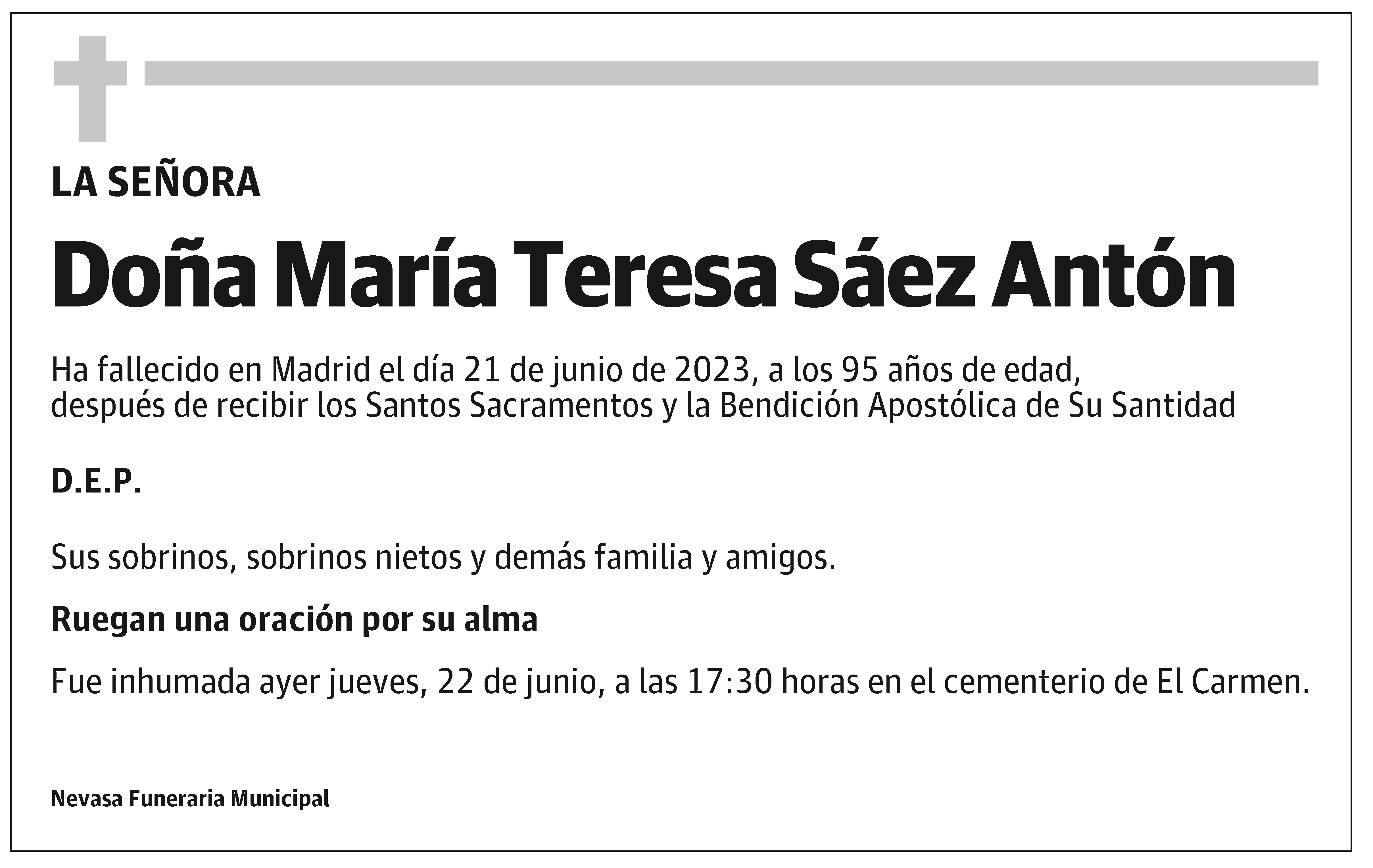 María Teresa Sáez Antón