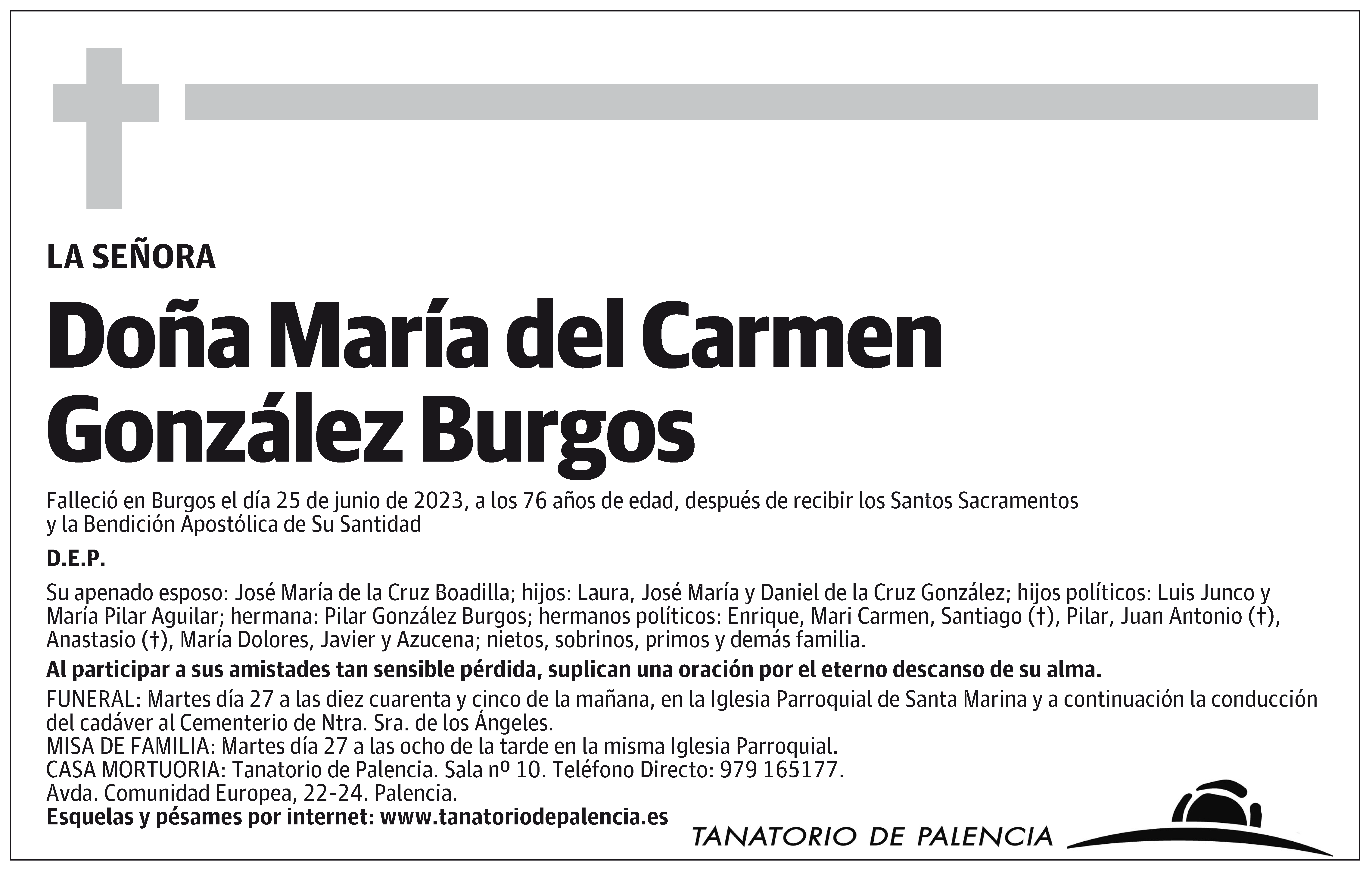 María del Carmen González Burgos
