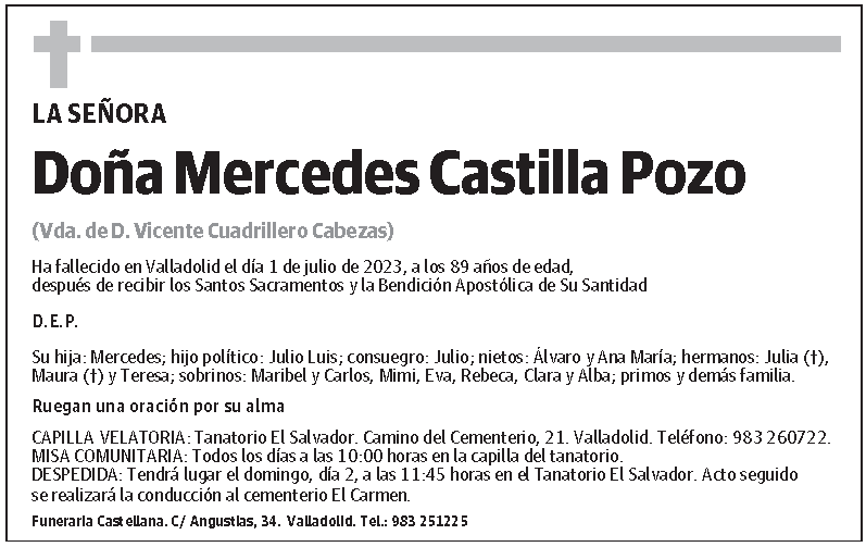 Mercedes Castilla Pozo