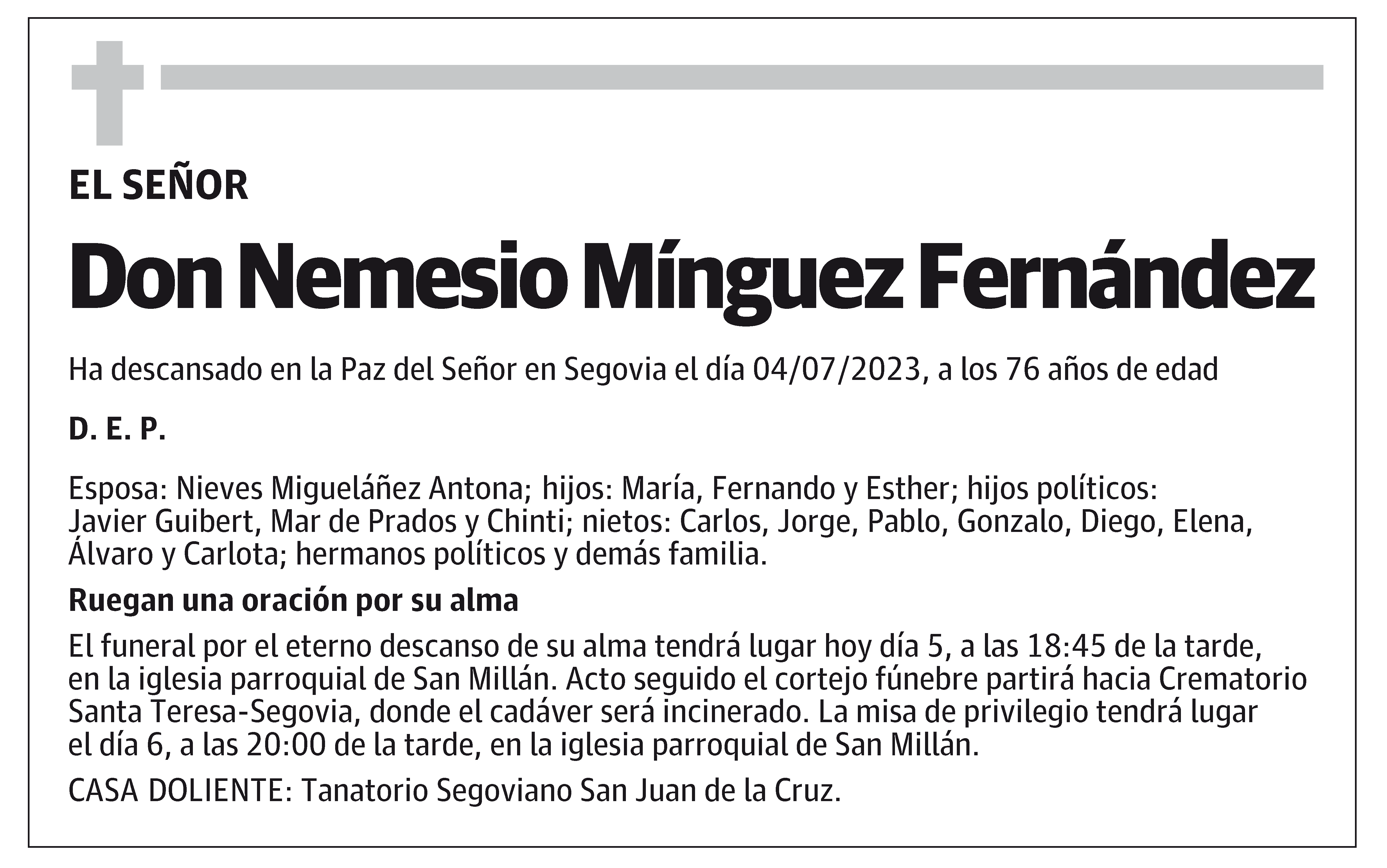 Nemesio Mínguez Fernández