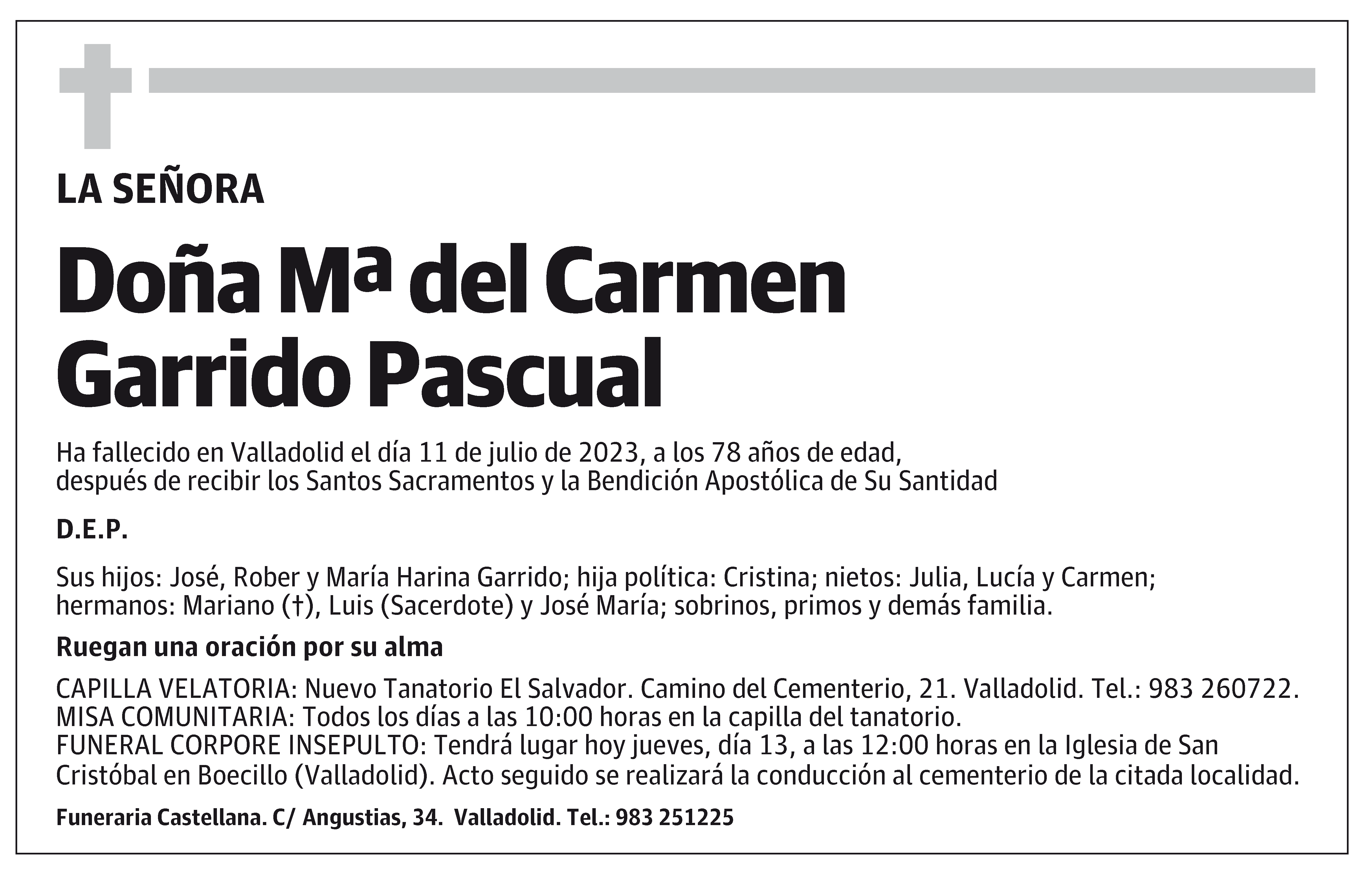 Mª del Carmen Garrido Pascual