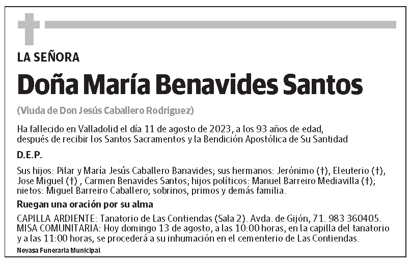 María Benavides Santos