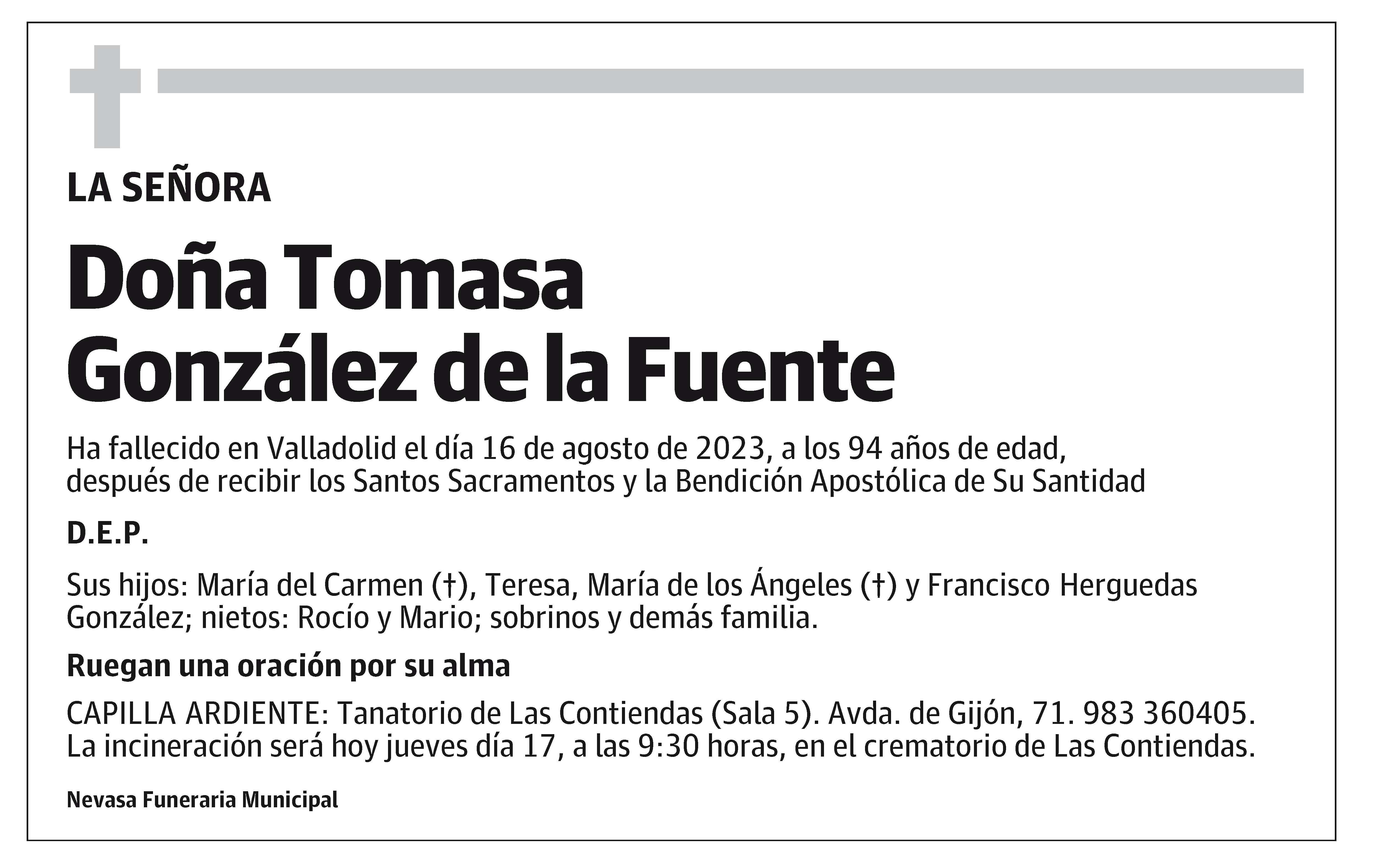 Tomasa González de la Fuente