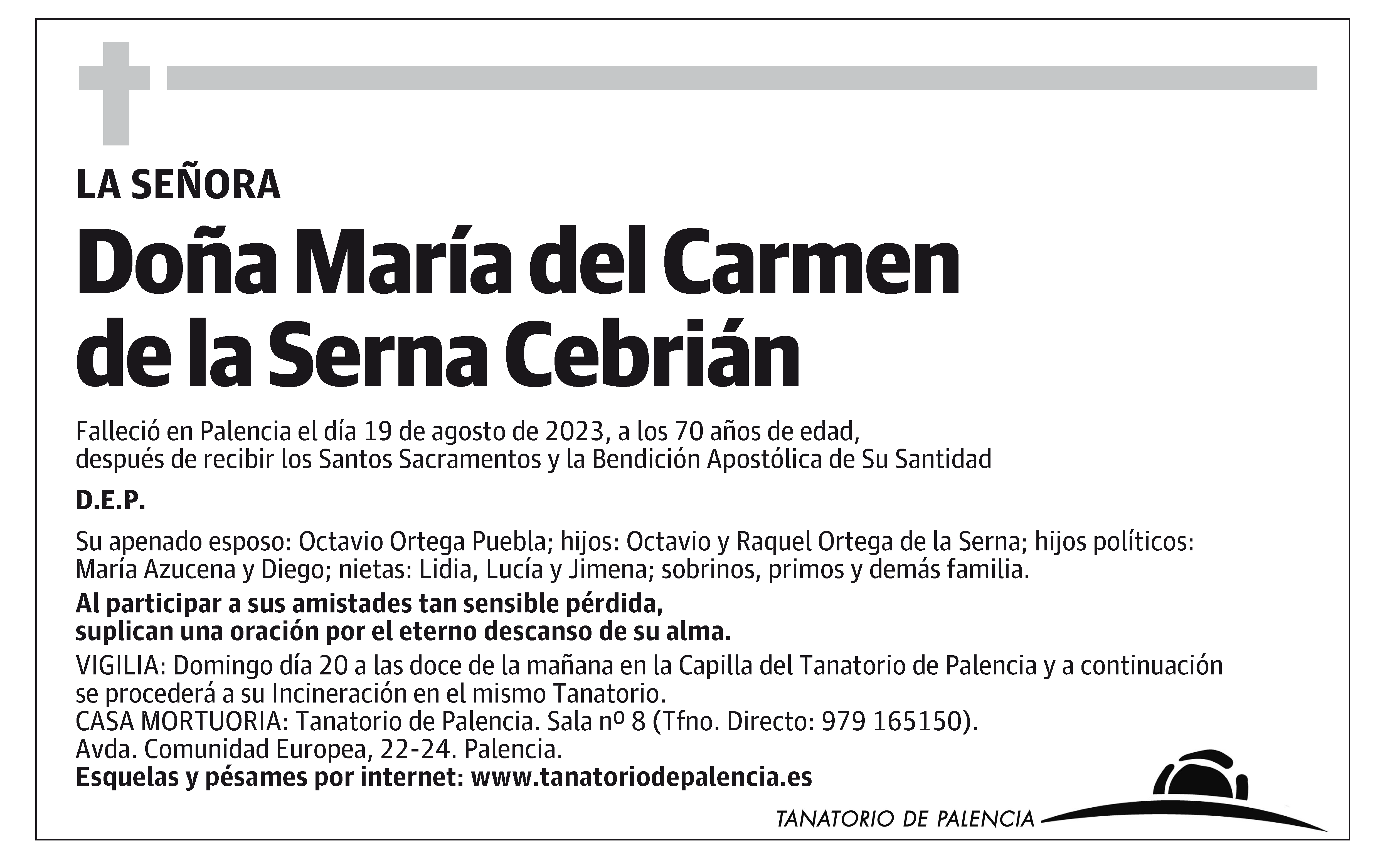 María del Carmen de la Serna Cebrián
