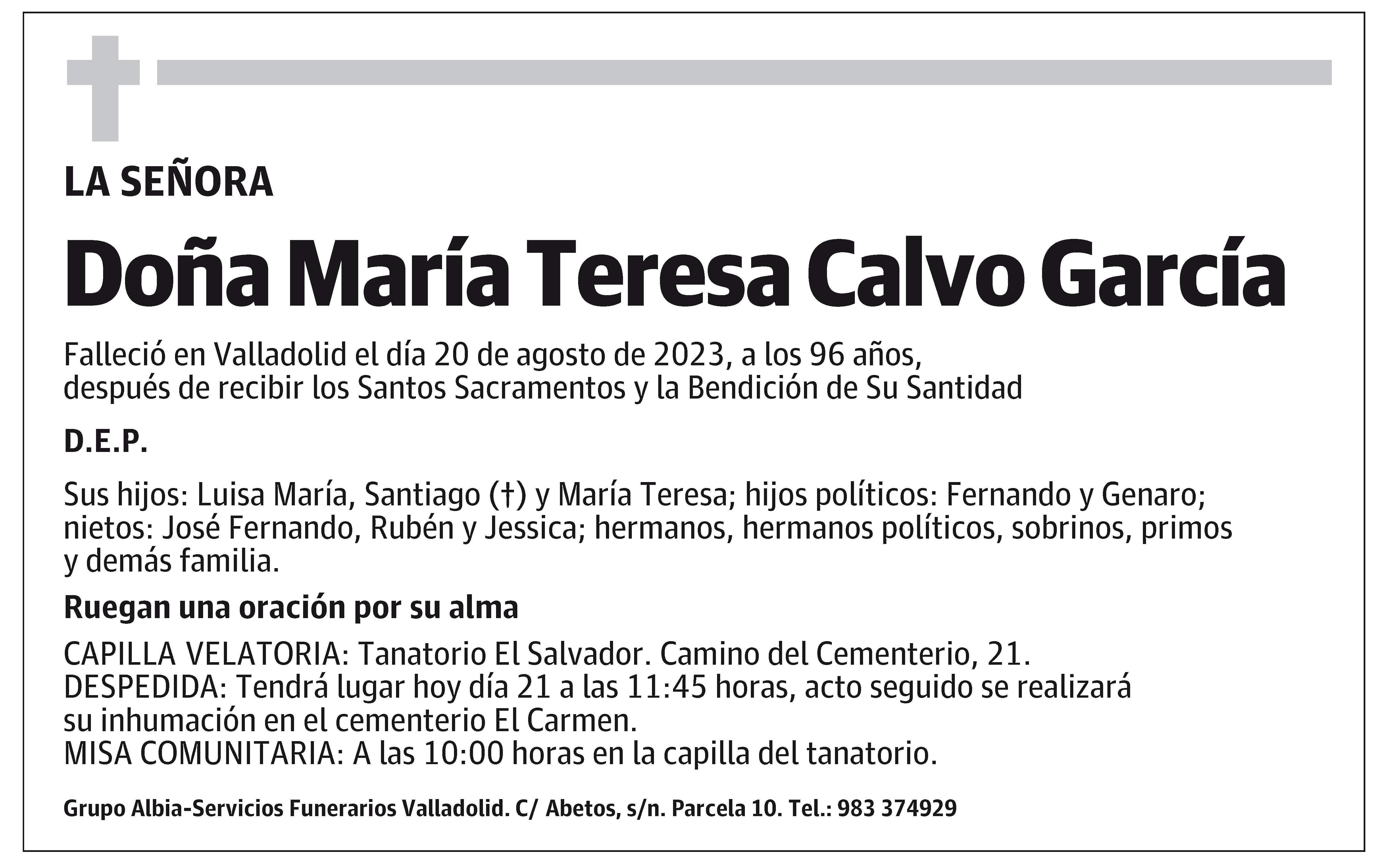 María Teresa Calvo García