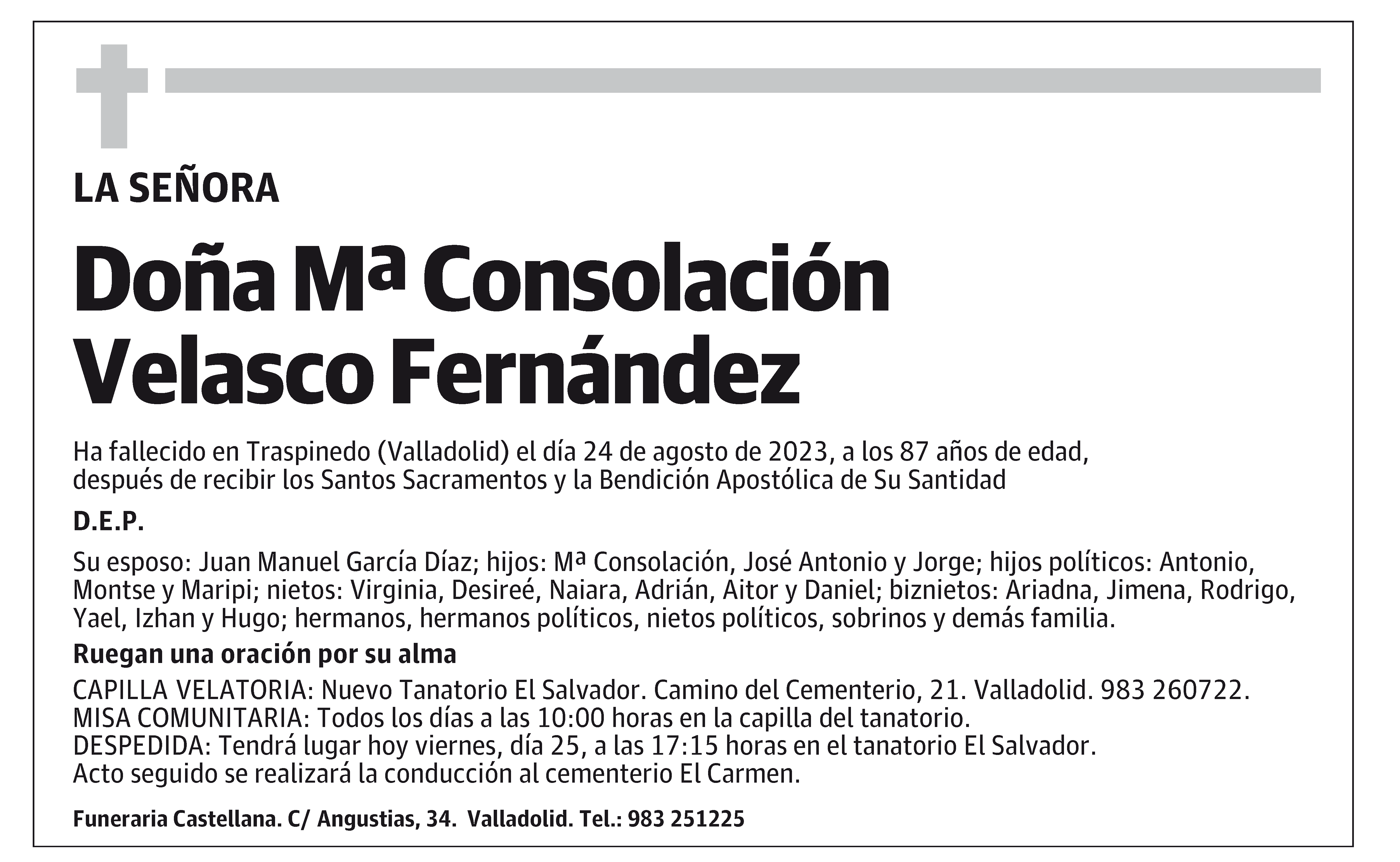 Mª Consolación Velasco Fernández