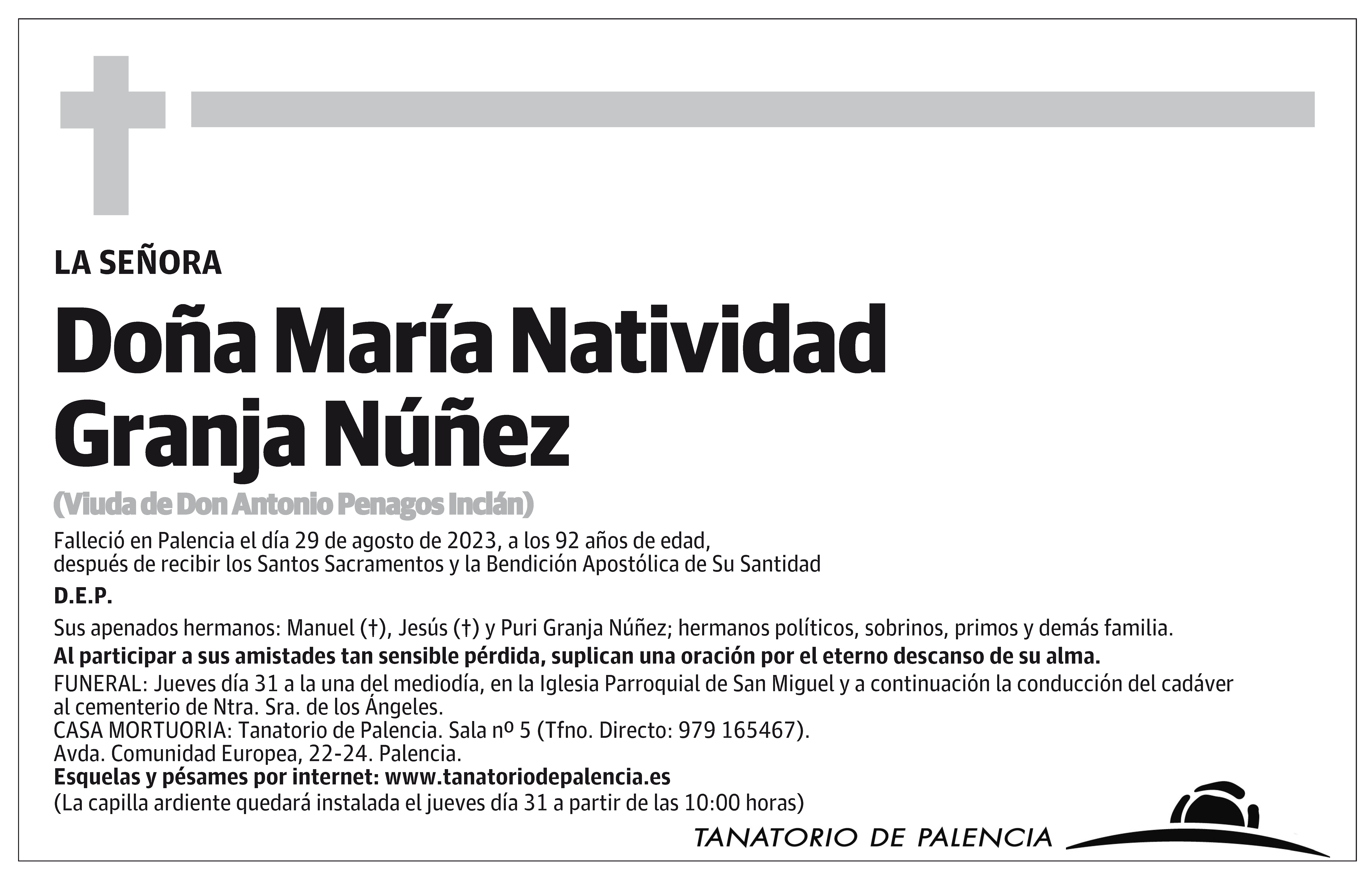 María Natividad Granja Núñez