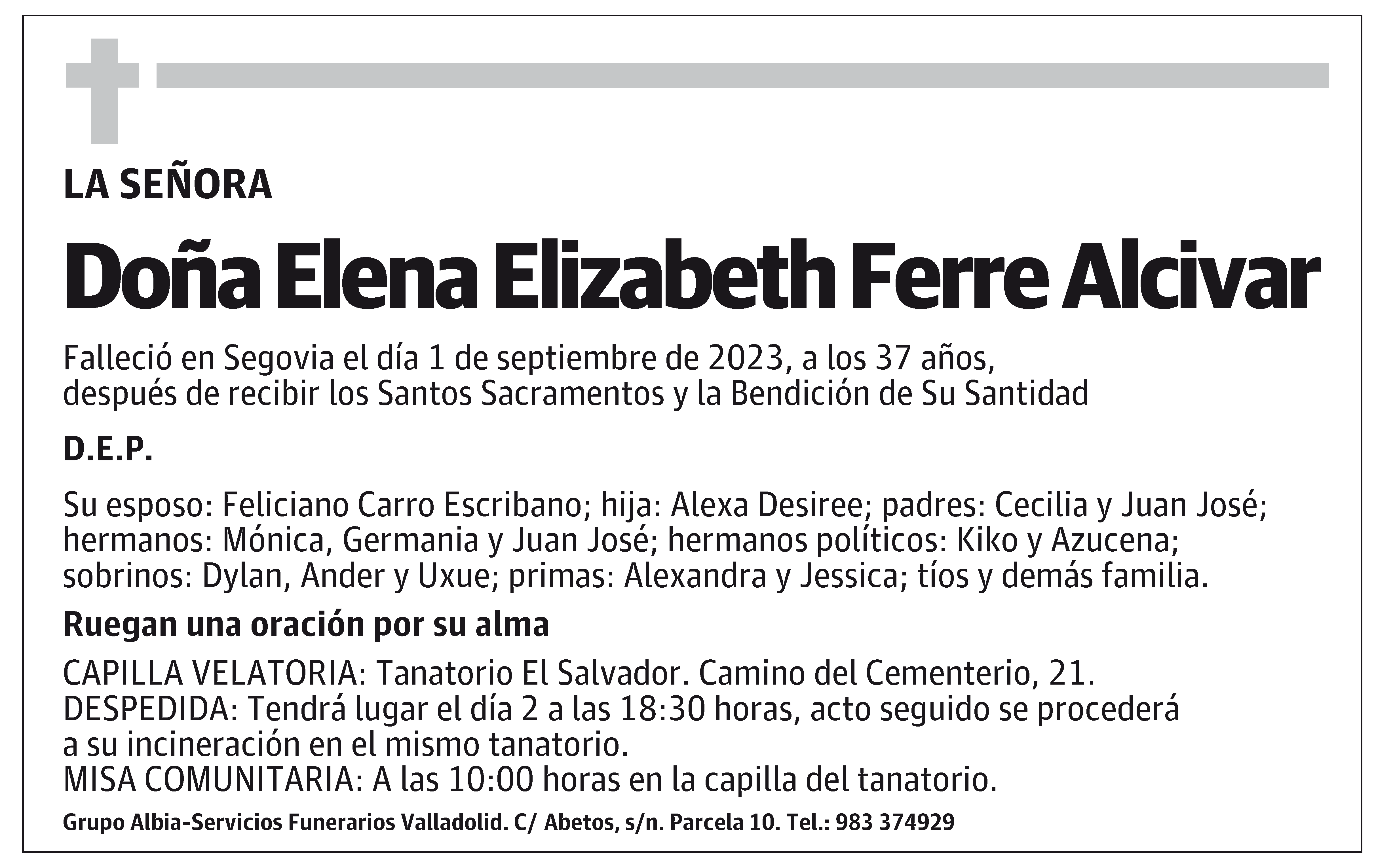 Elena Elizabeth Ferre Alcivar