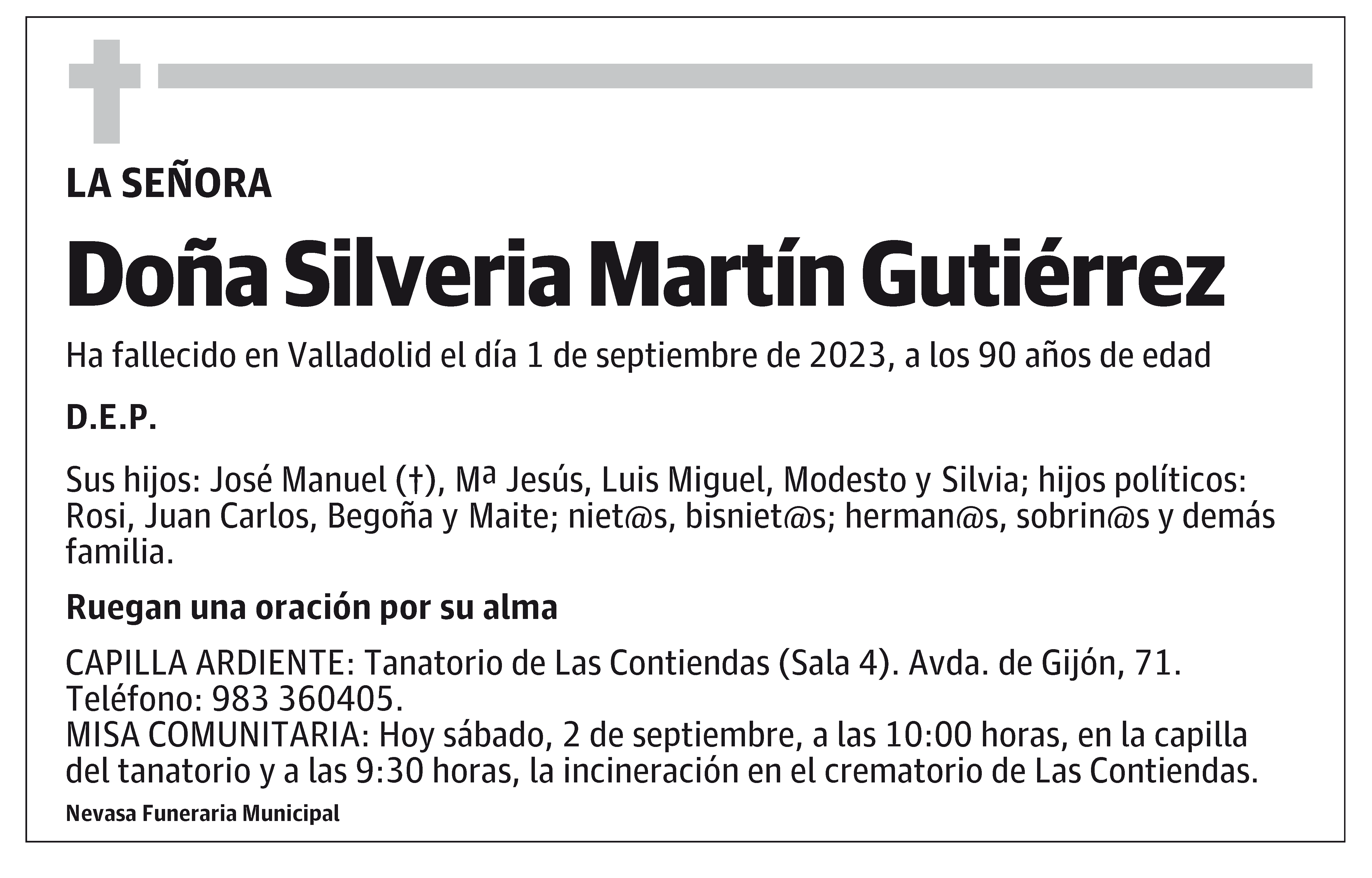 Silveria Martín Gutiérrez