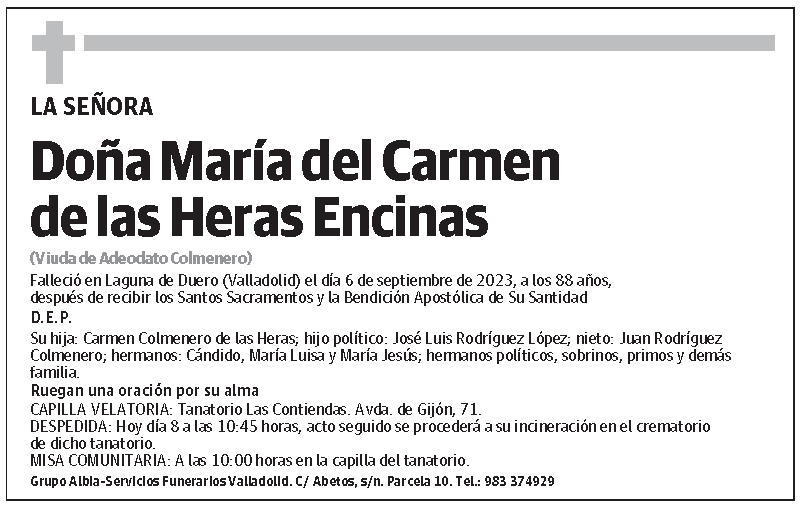 María del Carmen de las Heras Encinas