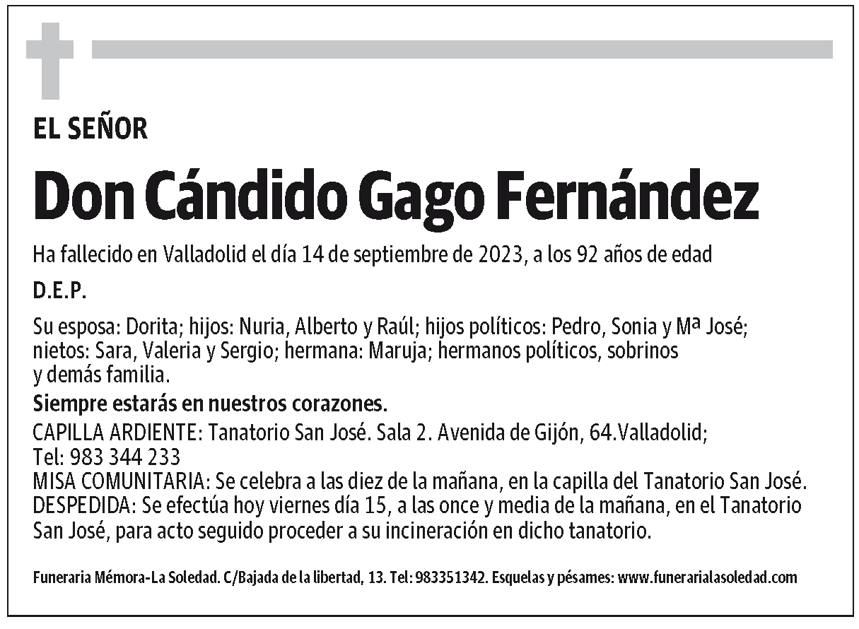 Cándido Gago Fernández
