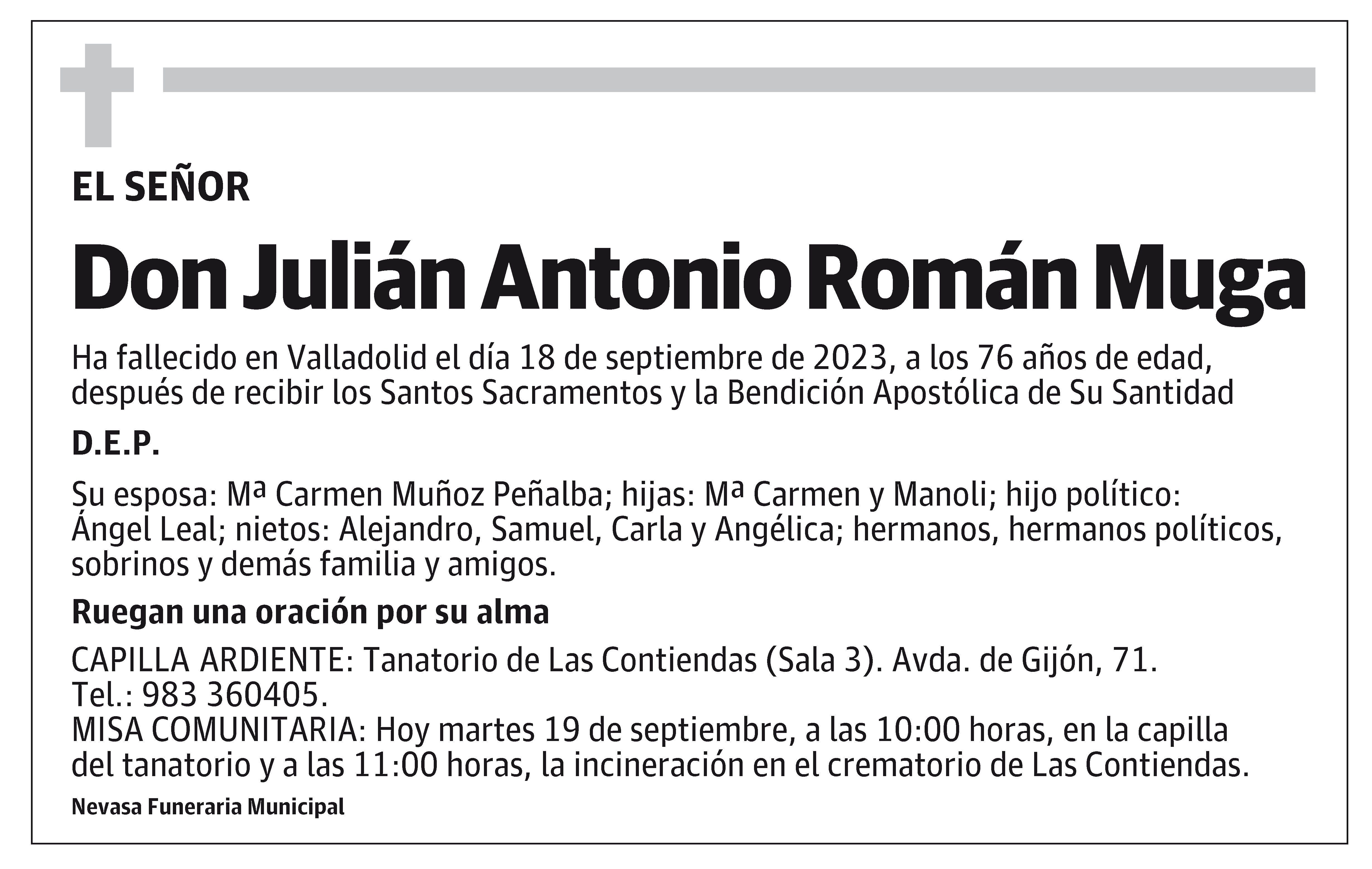 Julián Antonio Román Muga