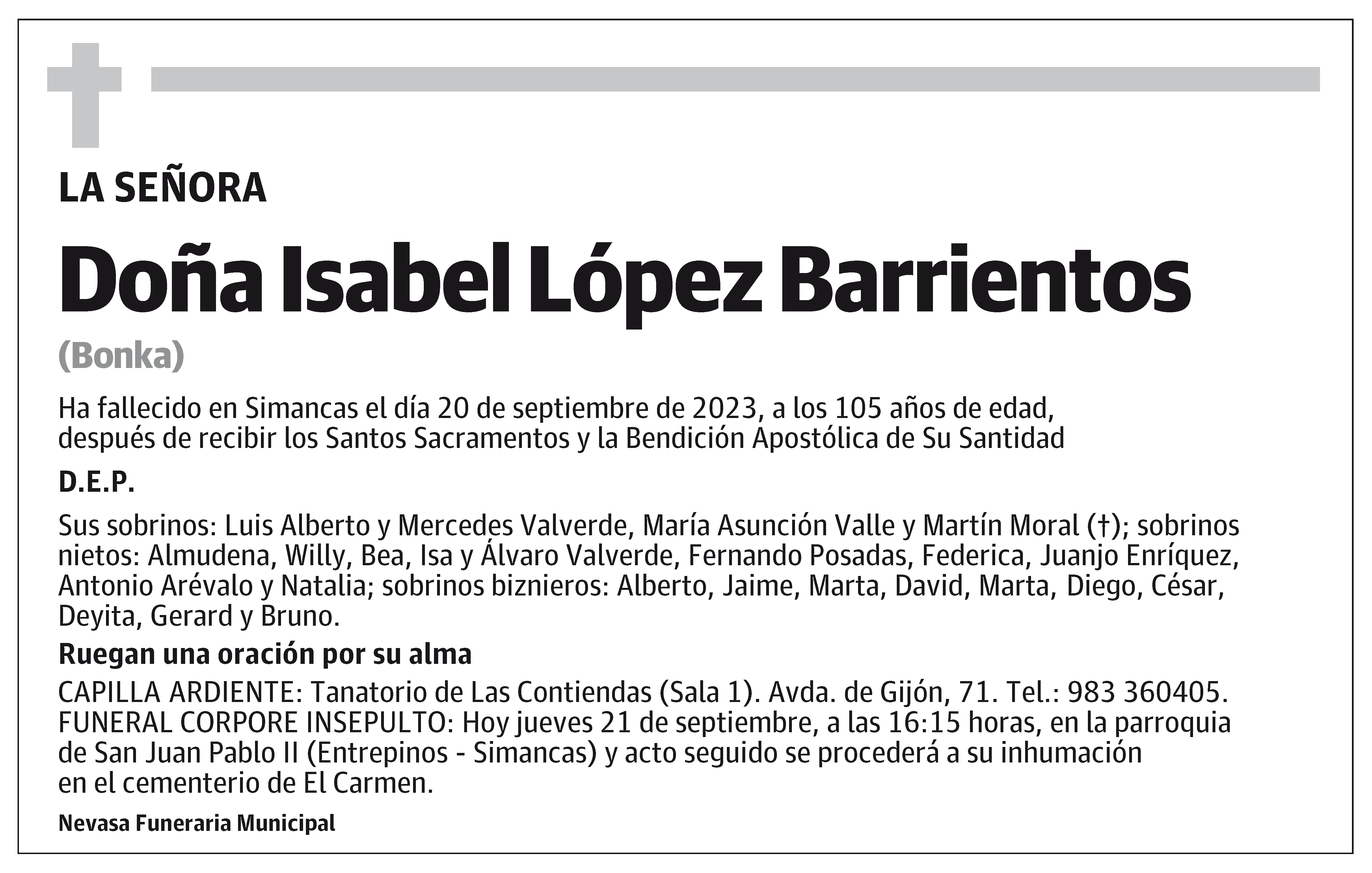 Isabel López Barrientos