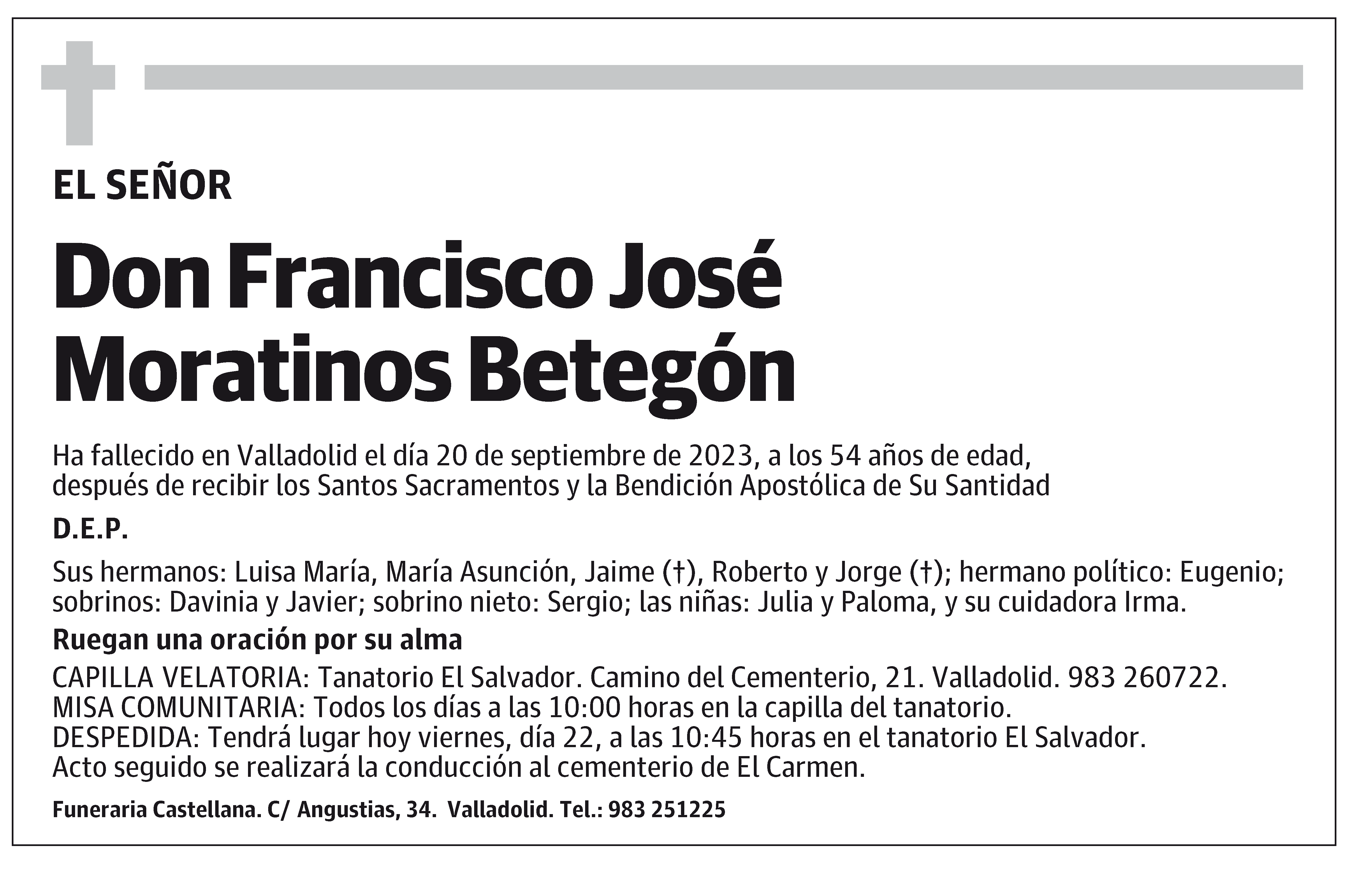 Francisco José Moratinos Betegón