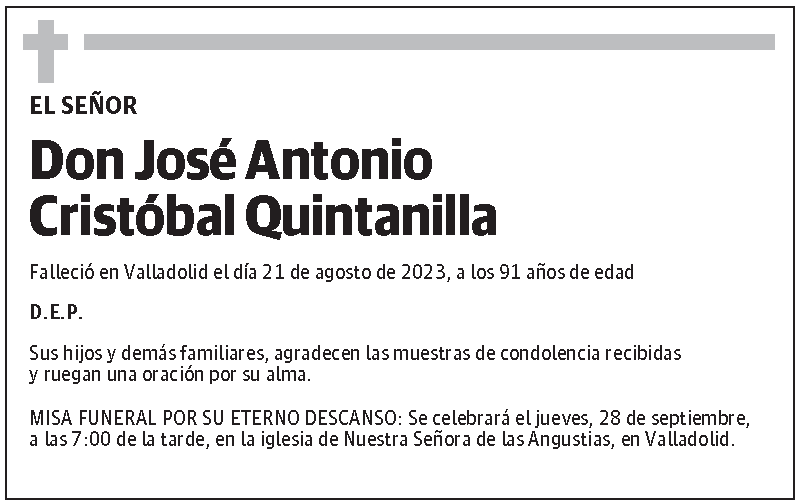José Antonio Cristóbal Quintanilla