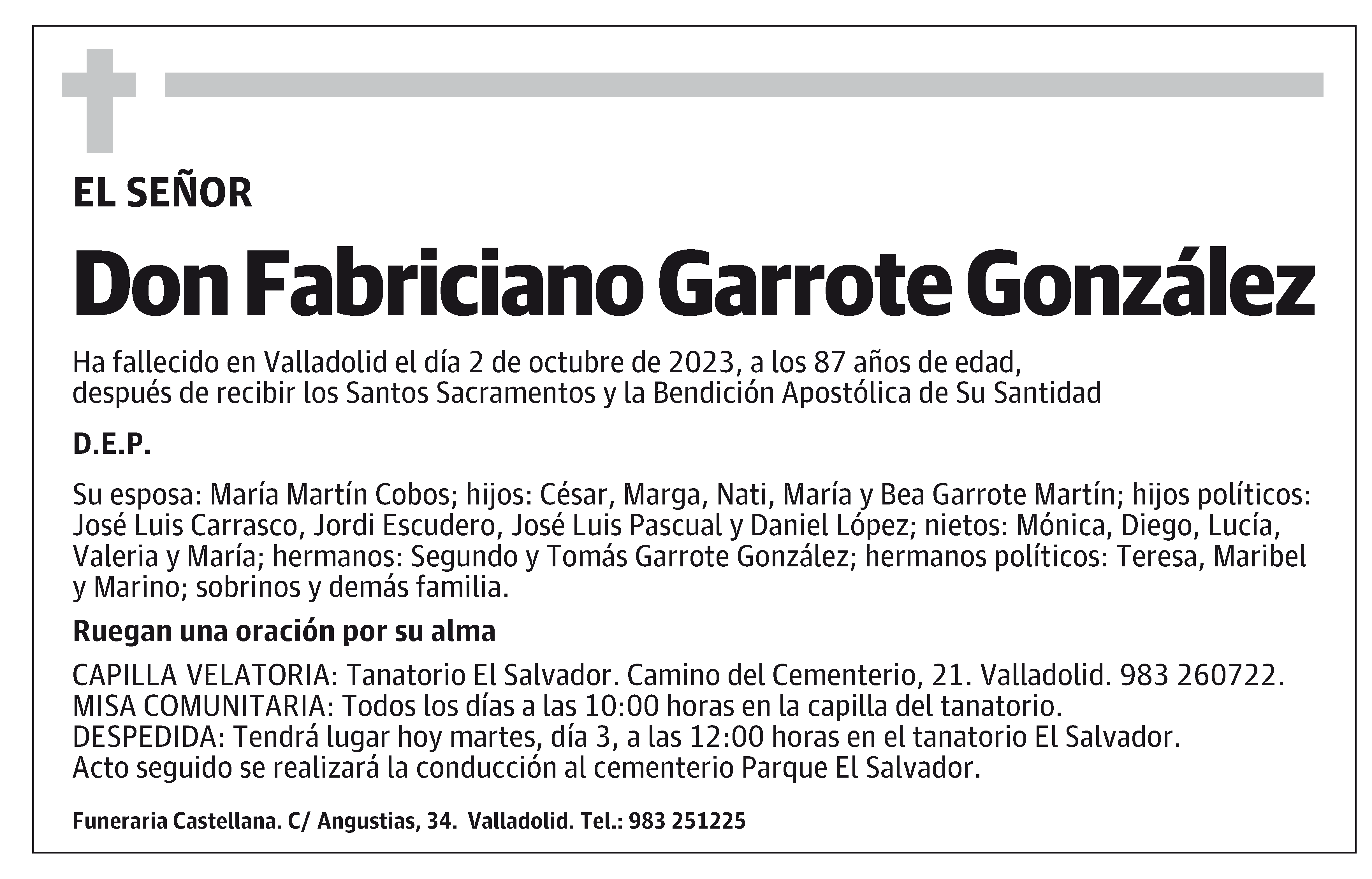 Fabriciano Garrote González