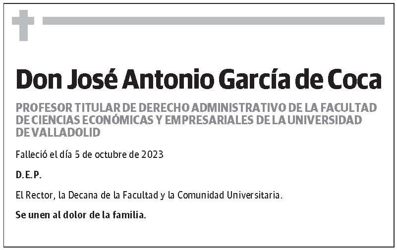José Antonio García de Coca