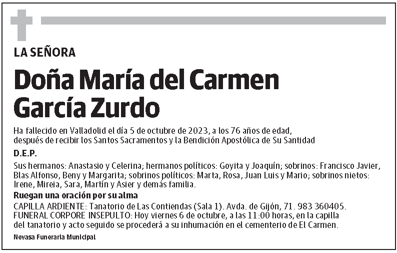 María del Carmen García Zurdo