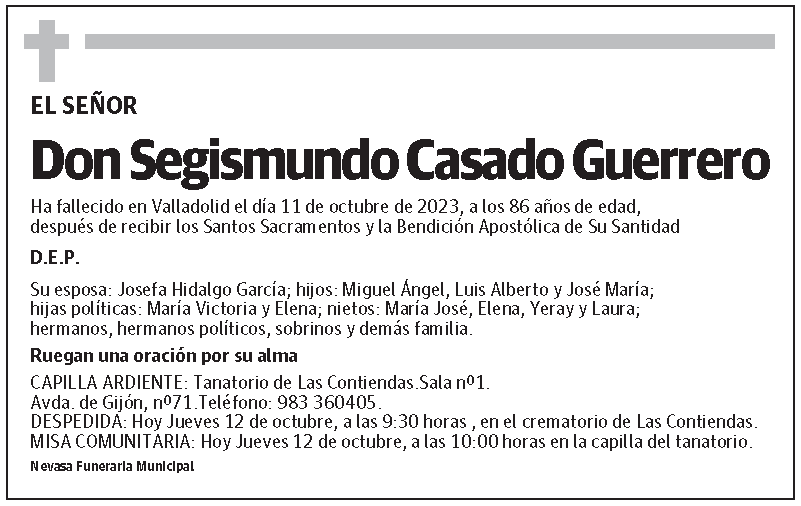 Segismundo Casado Guerrero