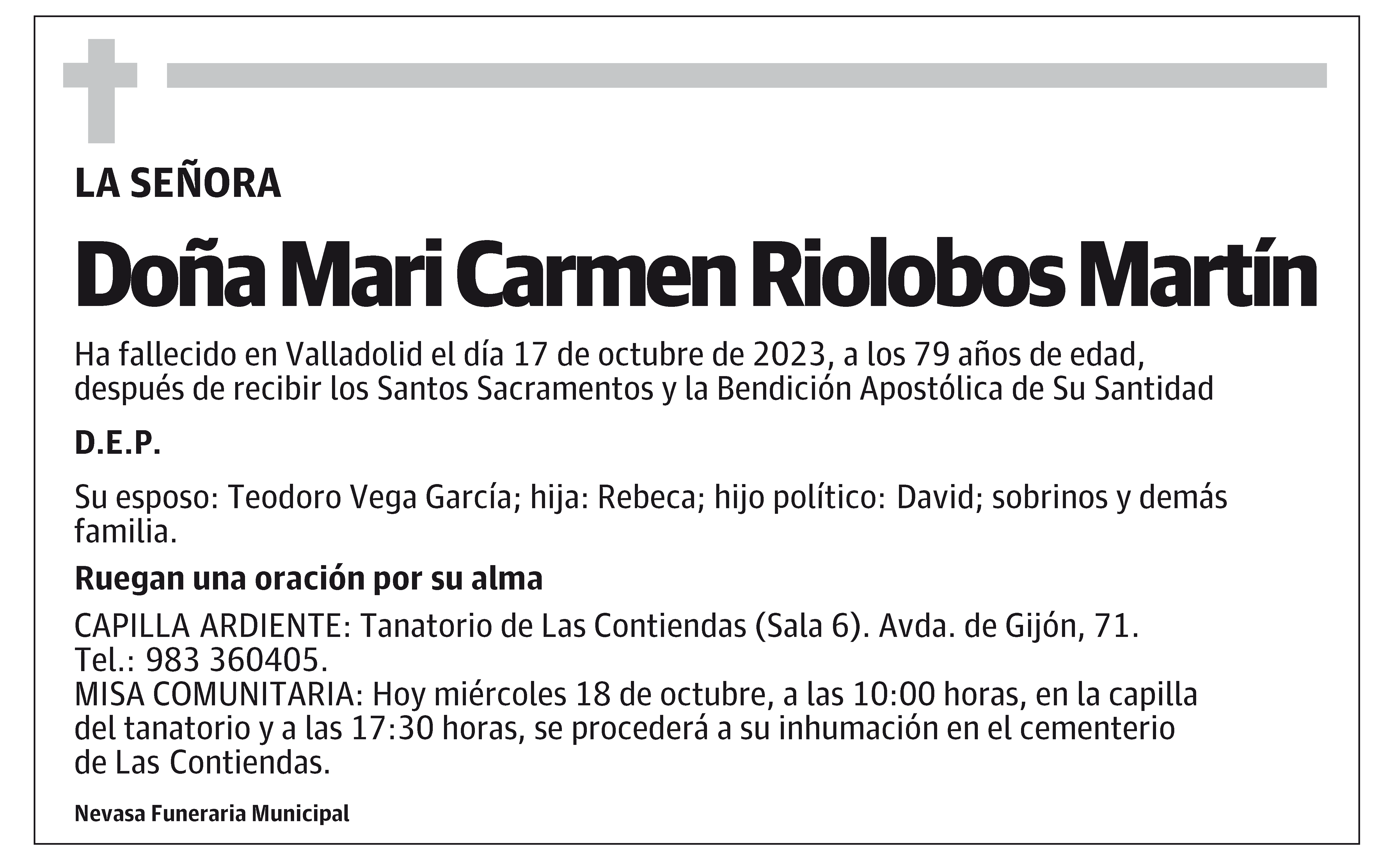 Mari Carmen Riolobos Martín