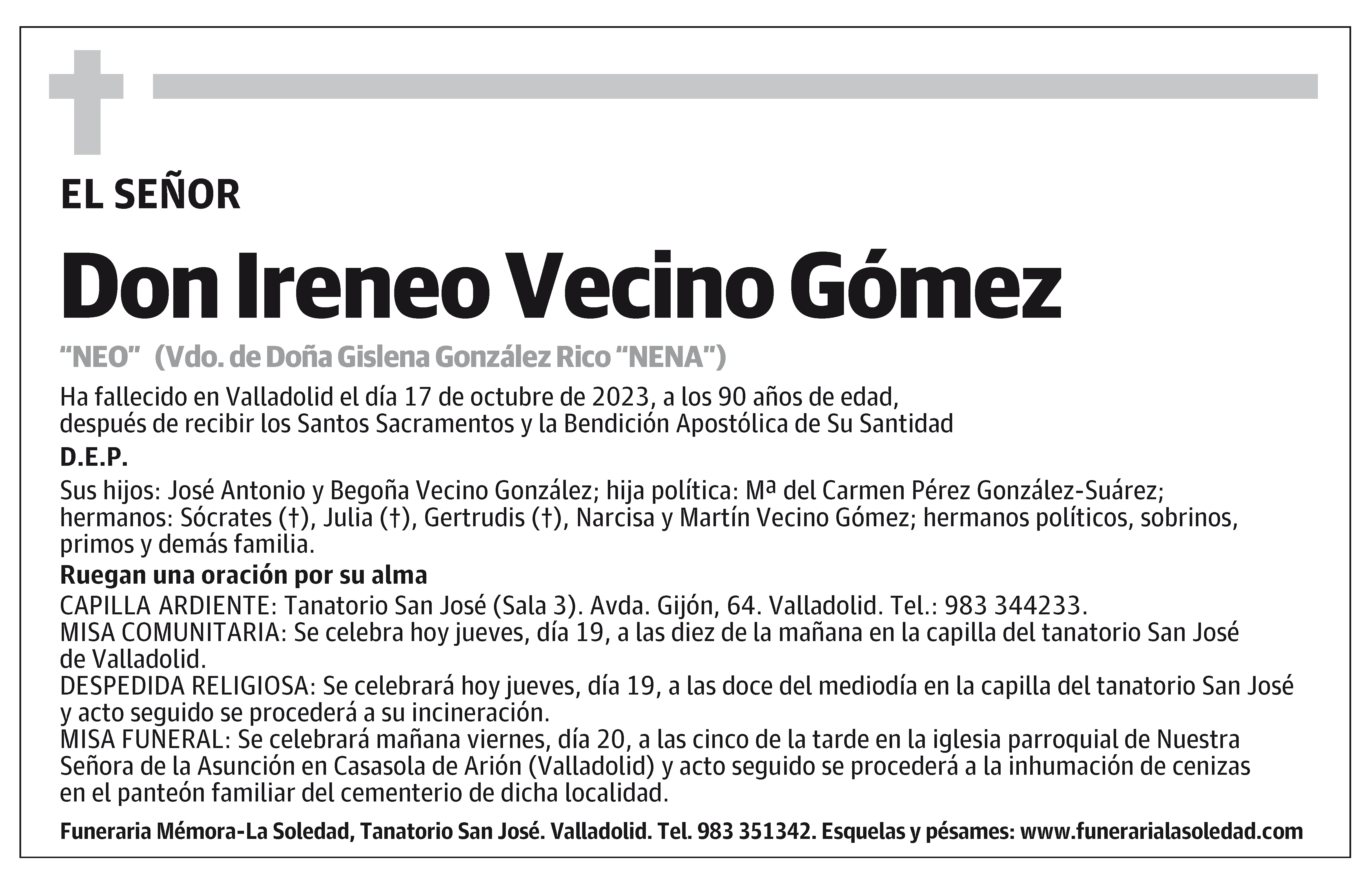 Ireneo Vecino Gómez