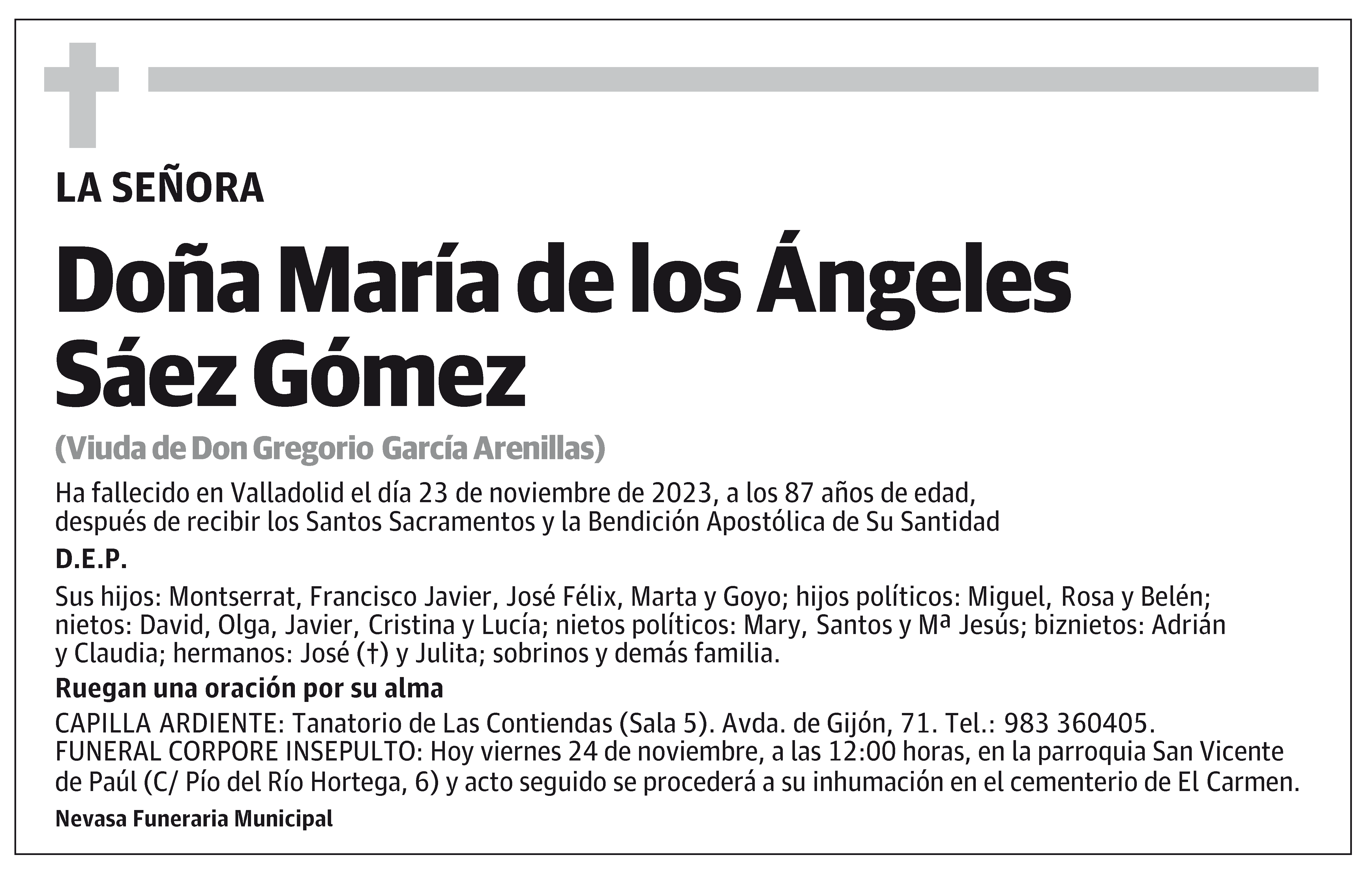 María de los Ángeles Sáez Gómez