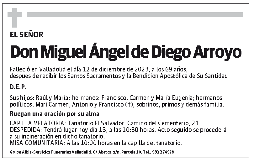 Miguel Ángel de Diego Arroyo