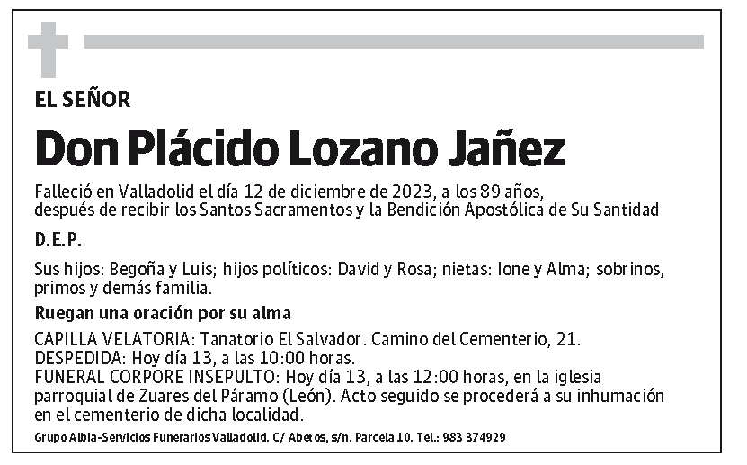 Plácido Lozano Jañez