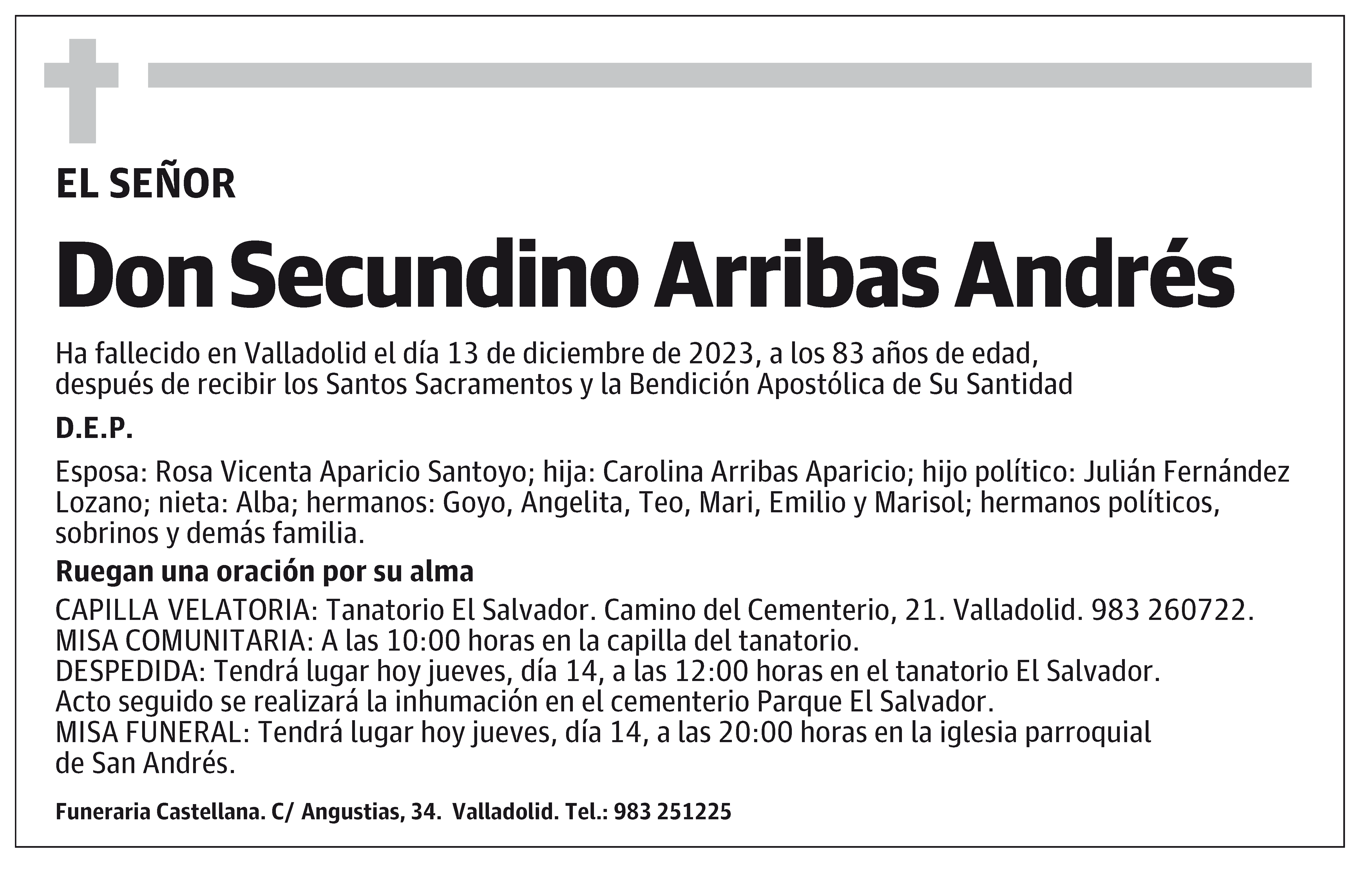 Secundino Arribas Andrés