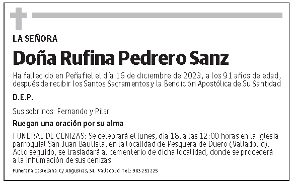 Rufina Pedrero Sanz