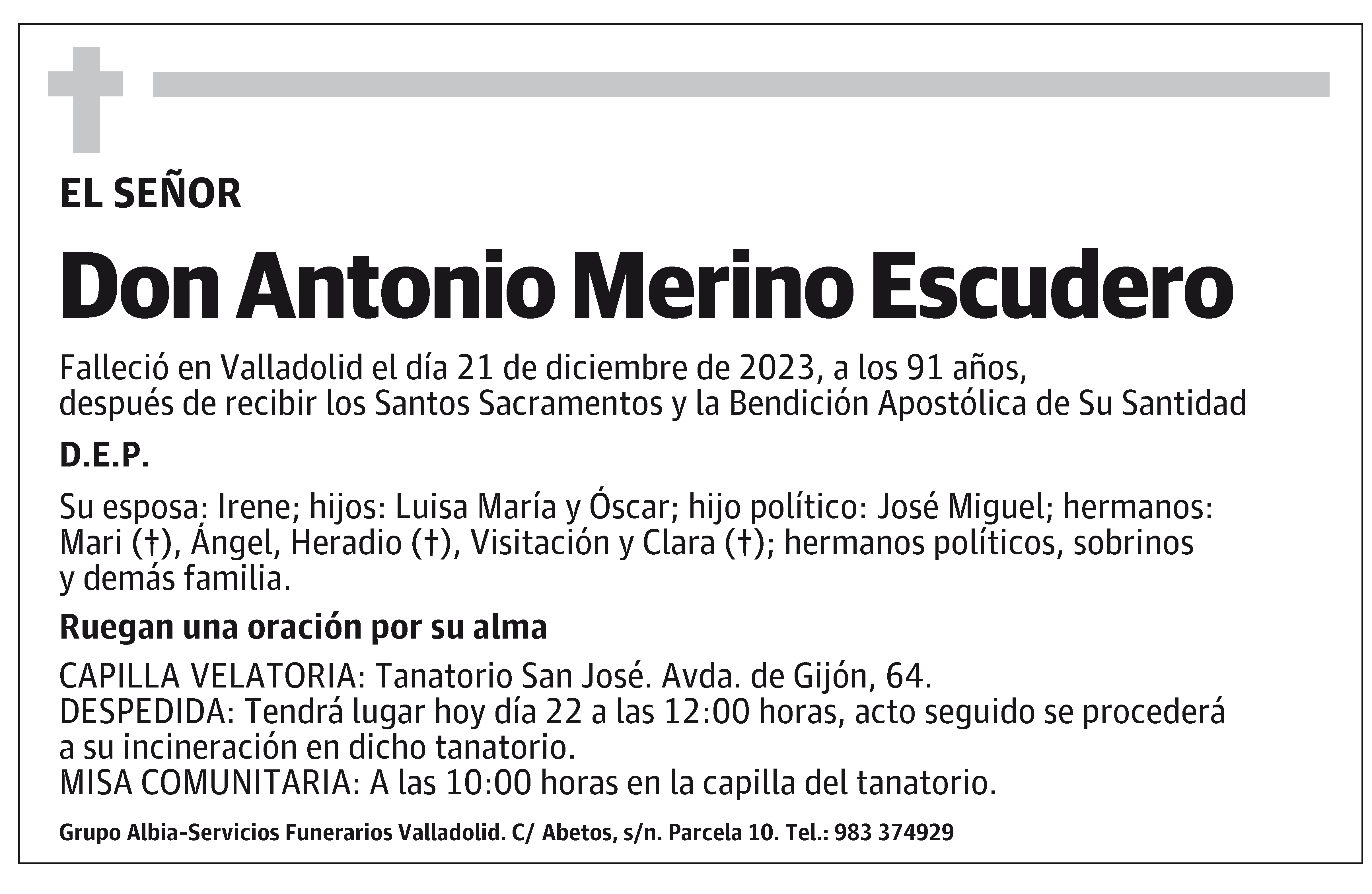 Antonio Merino Escudero