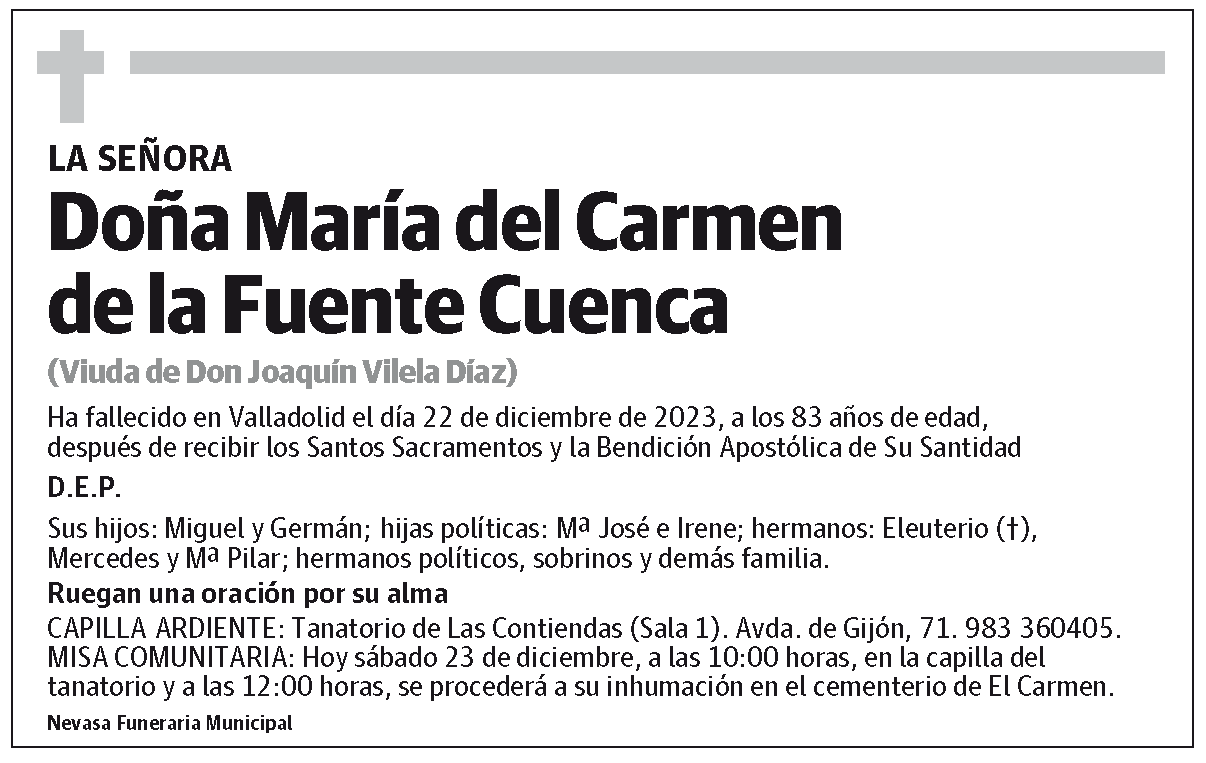 María del Carmen de la Fuente Cuenca