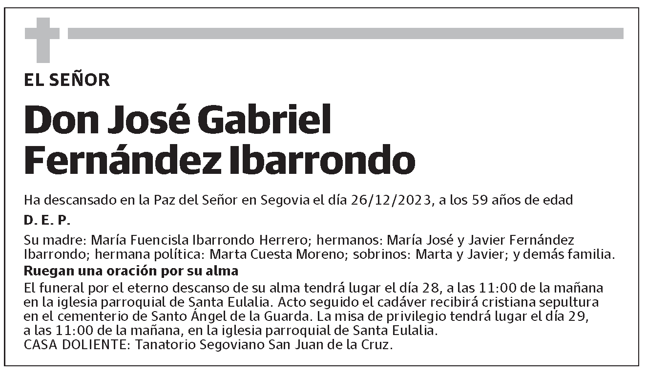 José Gabriel Fernández Ibarrondo