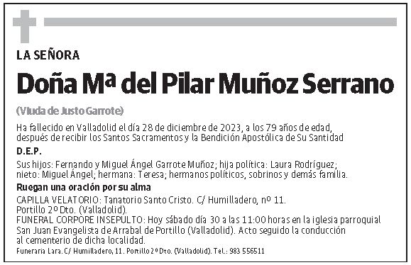 Mª del Pilar Muñoz Serrano
