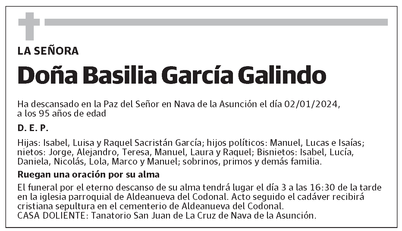 Basilia García Galindo